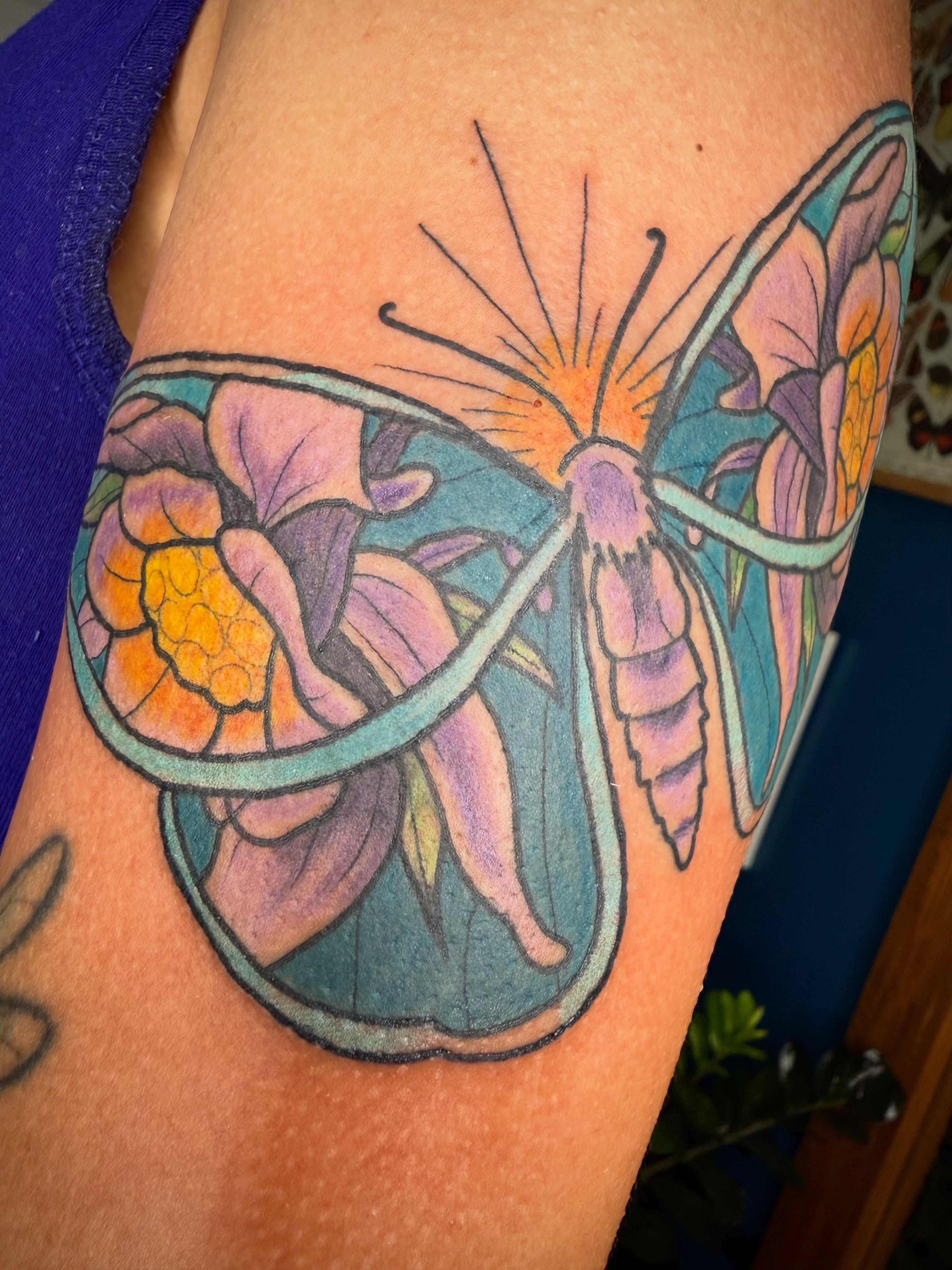 Tattoo by @louddoodle — new_school, watercolor