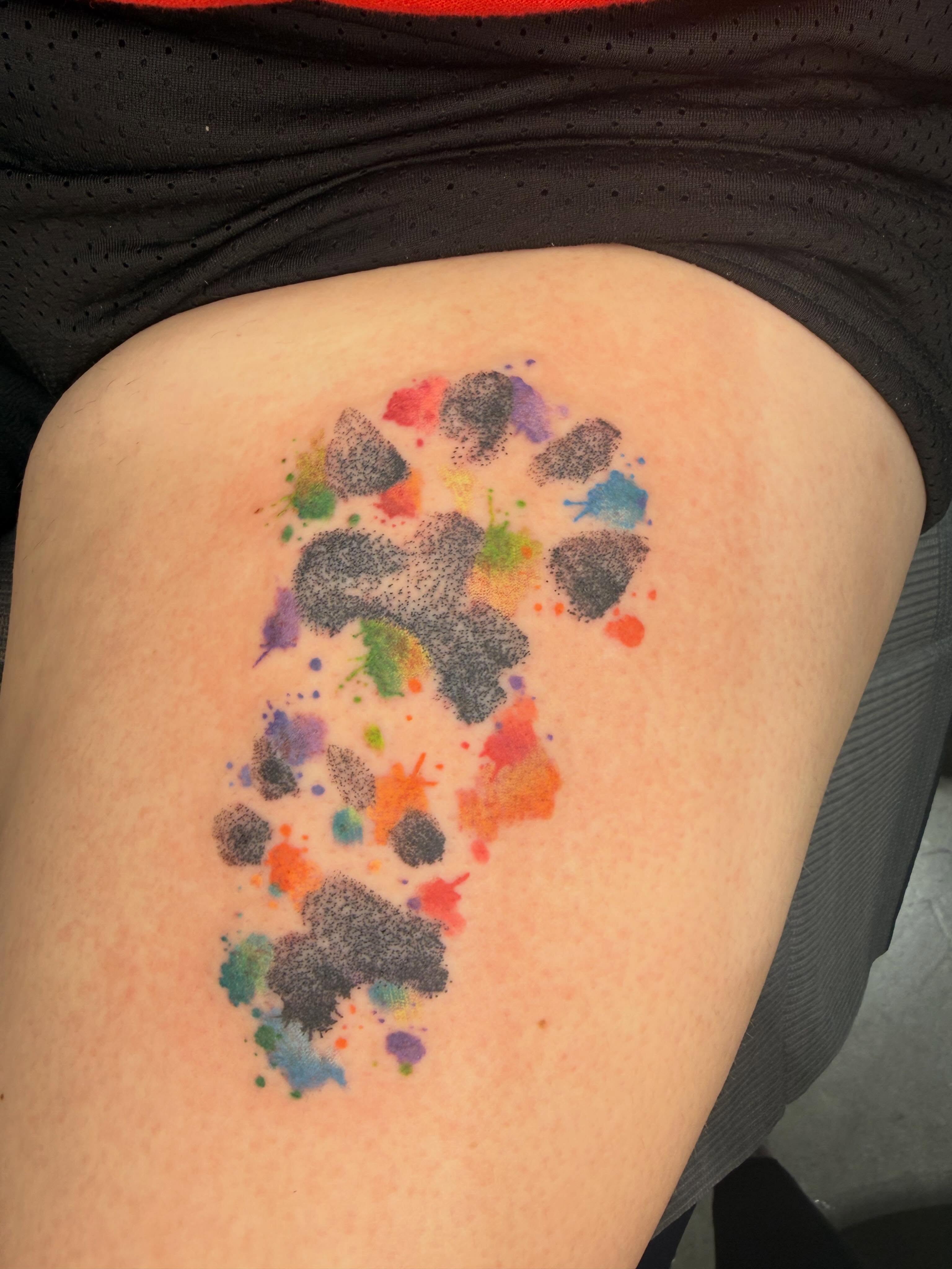 Tattoo by @lilithwhite2259 — watercolor
