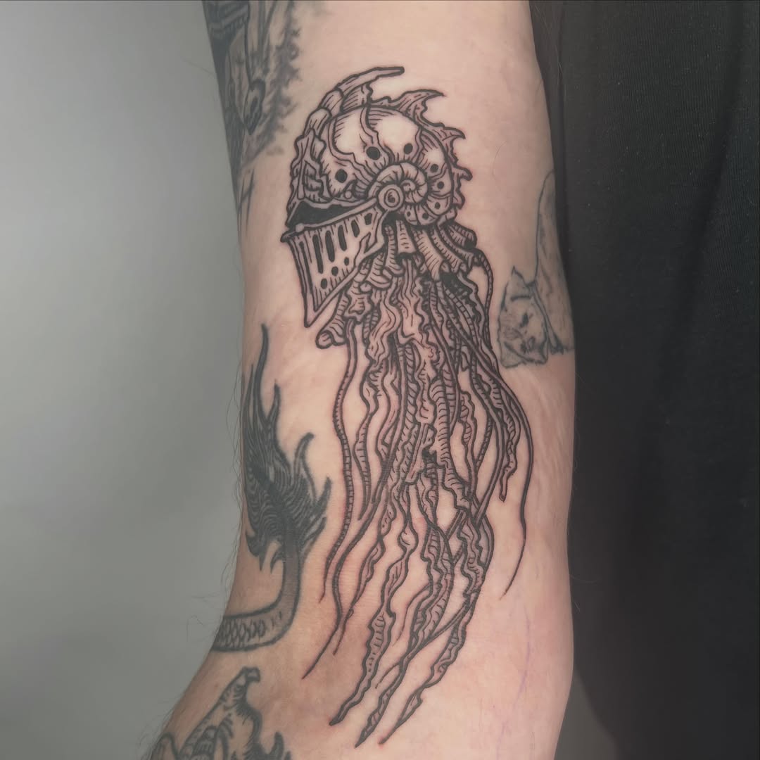 Tattoo by @futurefires42 — blackwork, illustrative