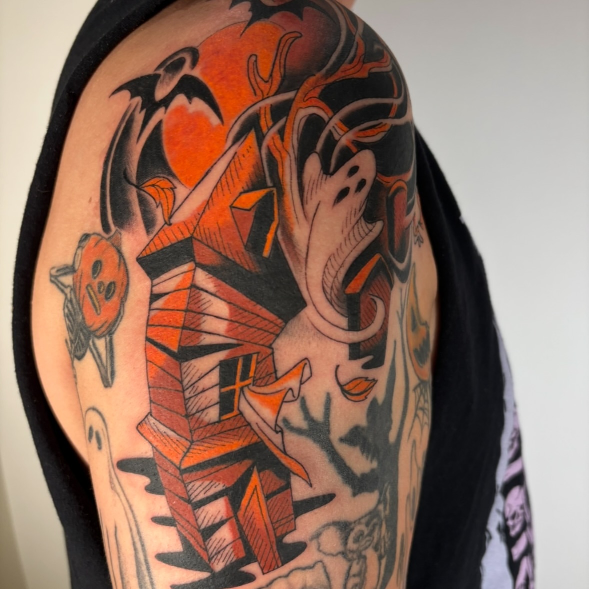 Tattoo by @aaronaddamstattoo — geometric