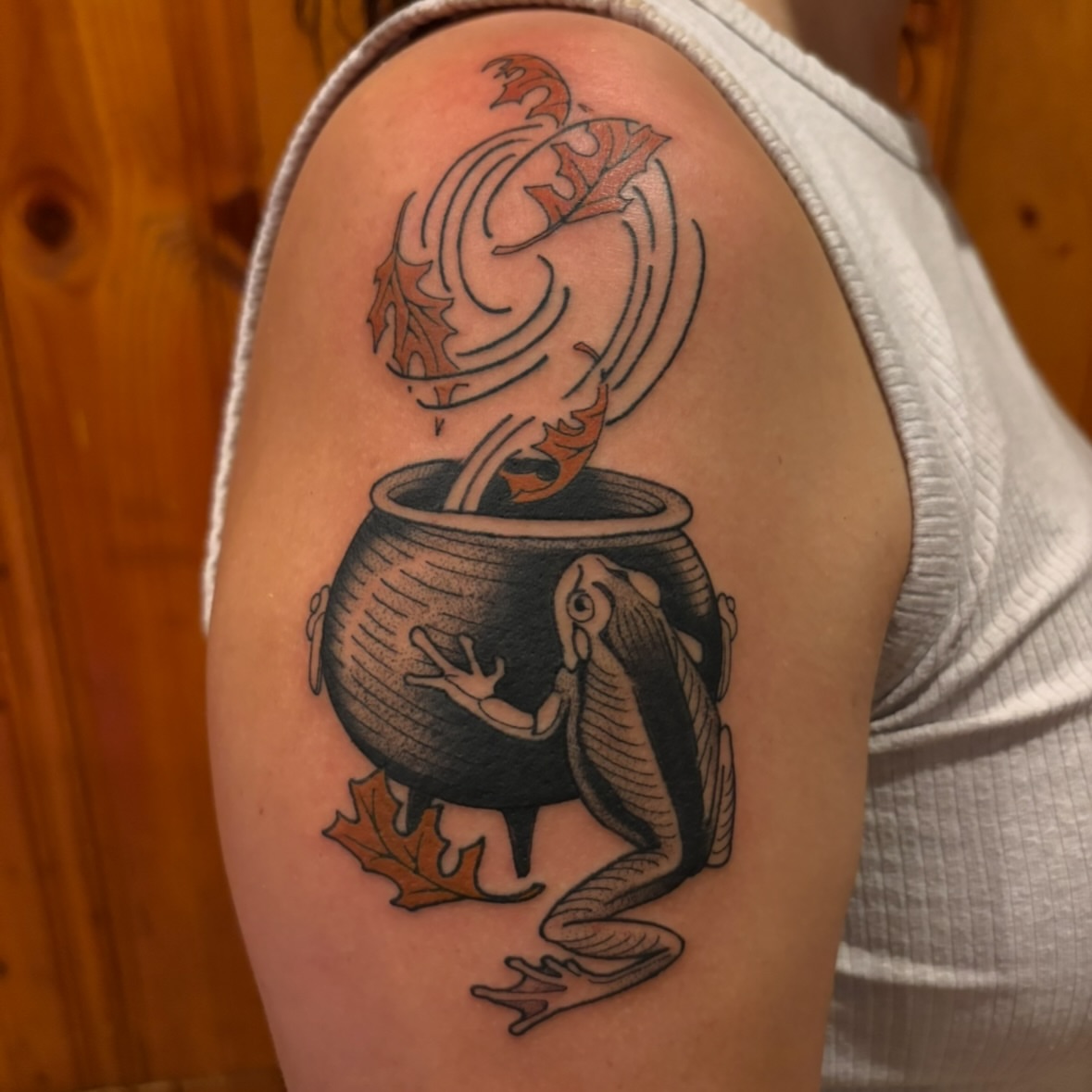 Tattoo by @aaronaddamstattoo — black_and_grey