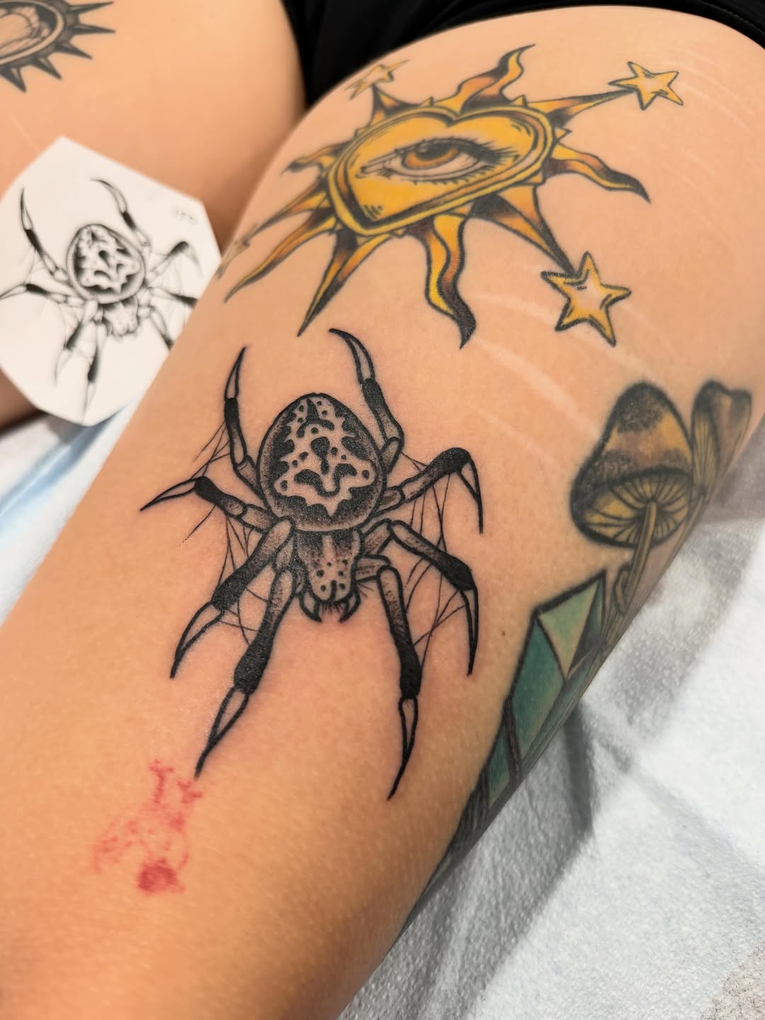 Tattoo by @darkartist82 — black_and_grey, fine_line