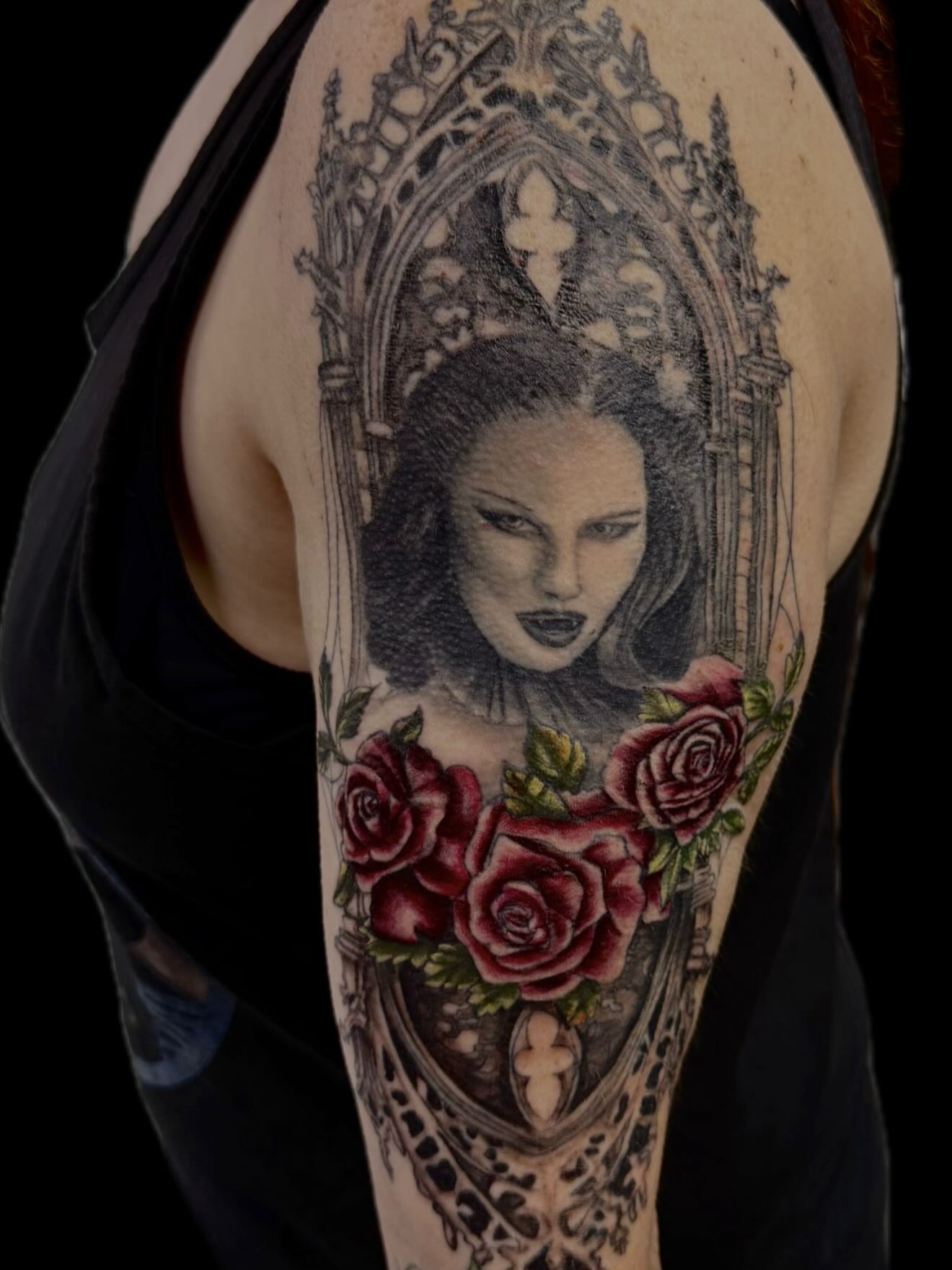 Tattoo by @_theinkwitch_ — realism, dark_realism
