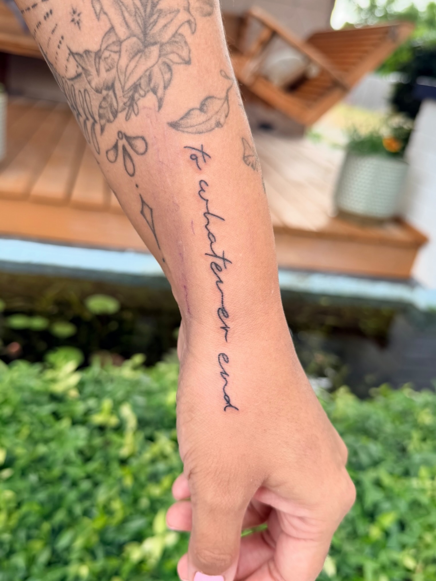 Tattoo by @esteltattoos — lettering_script