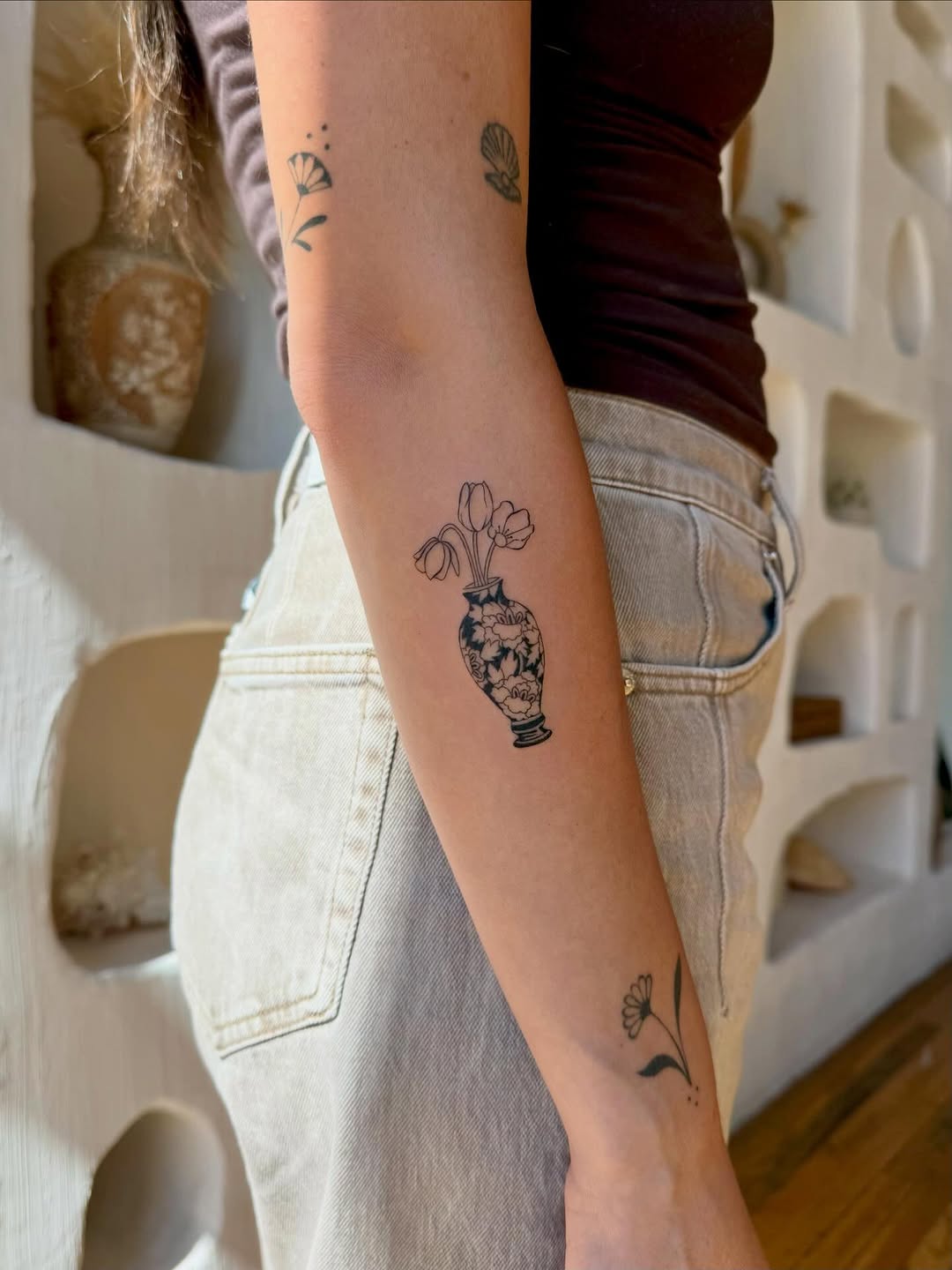 Tattoo by @feelinfineline โ fine_line, black_and_grey