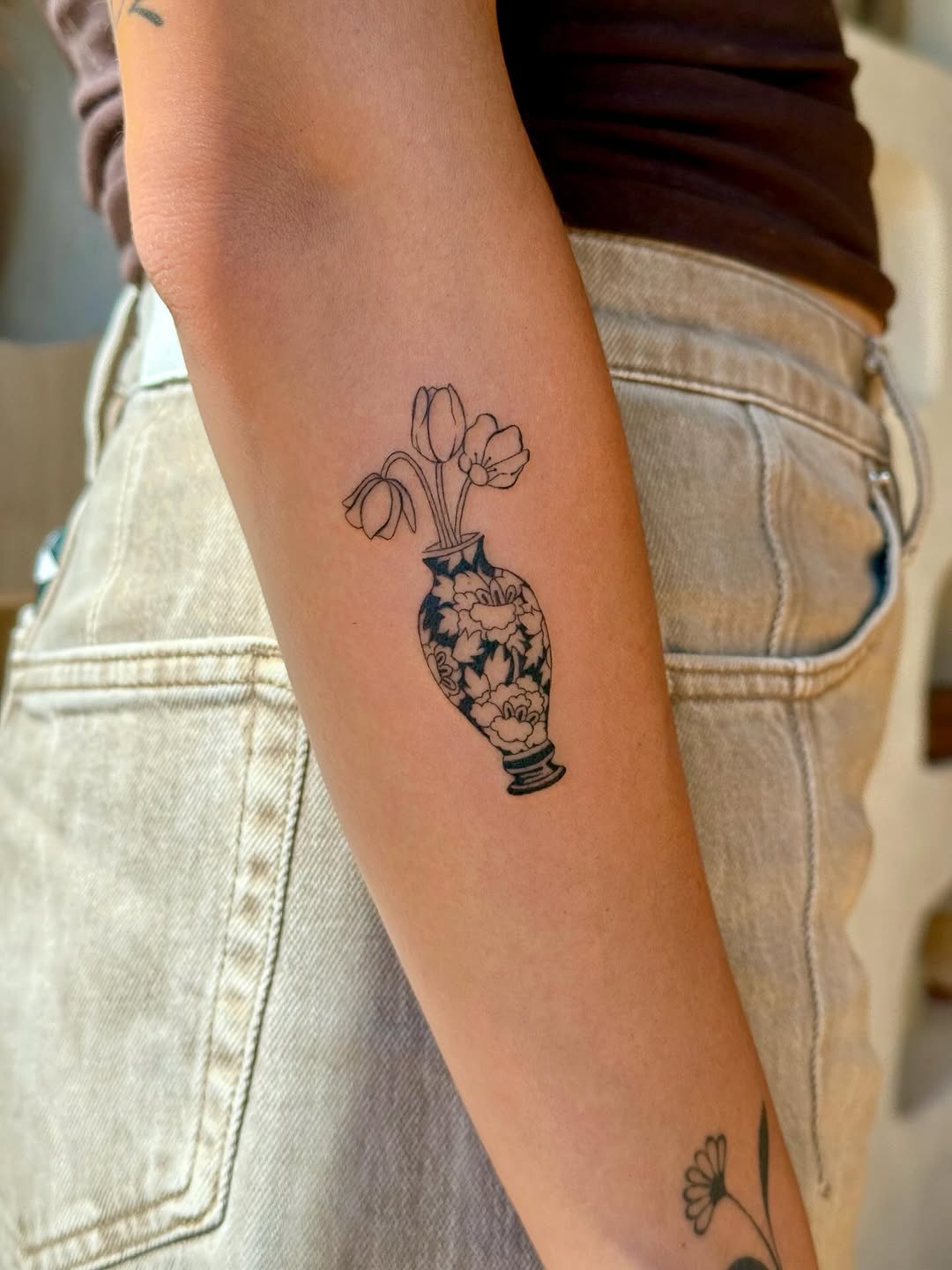 Tattoo by @feelinfineline โ fine_line, black_and_grey