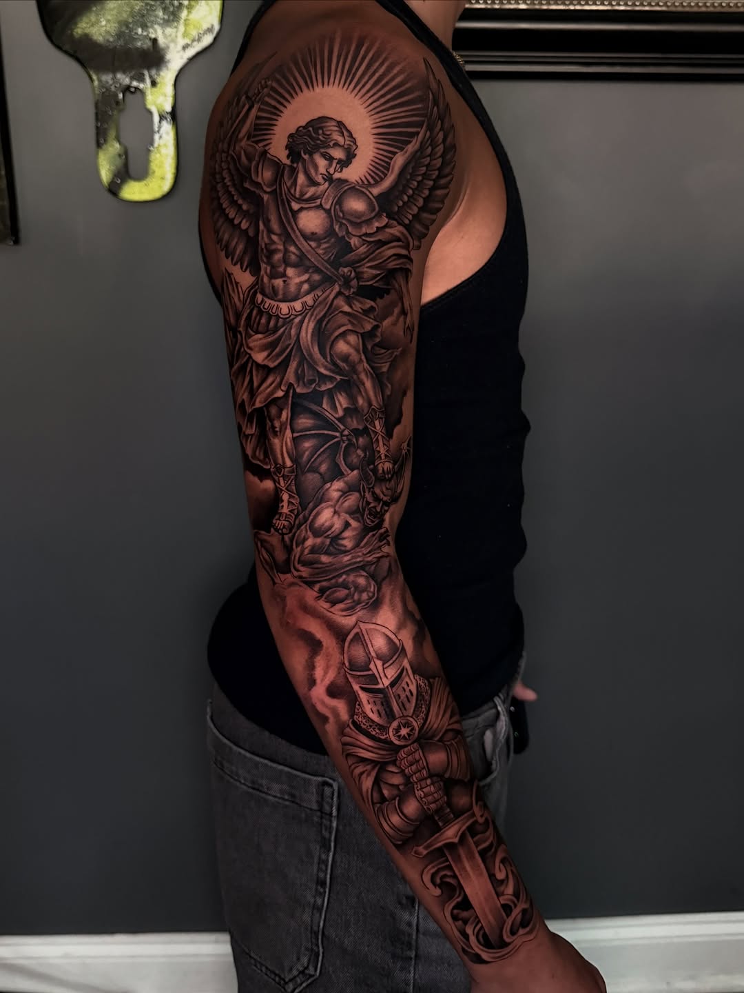 Tattoo by @beckyleetattoos — realism, black_and_grey