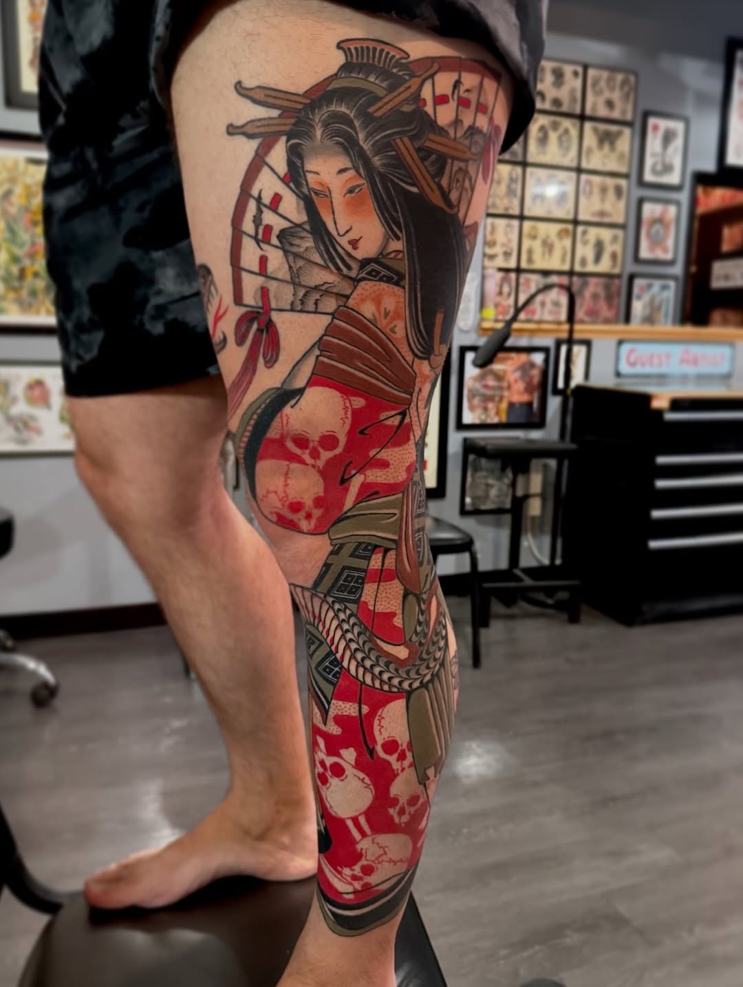 Tattoo by @ellvee_tattooer — japanese_irezumi, black_and_grey
