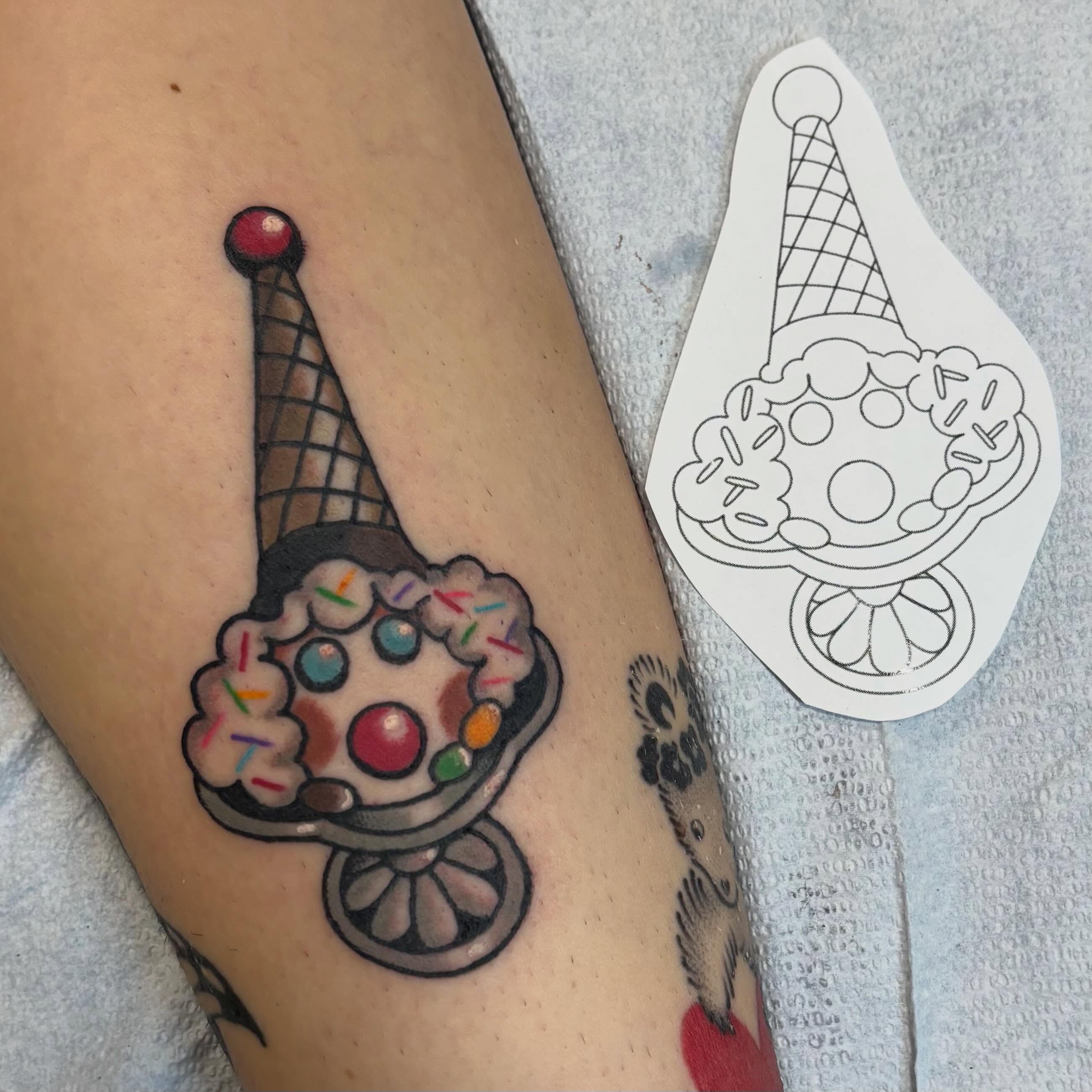 Tattoo by @rachel.cool — new_school