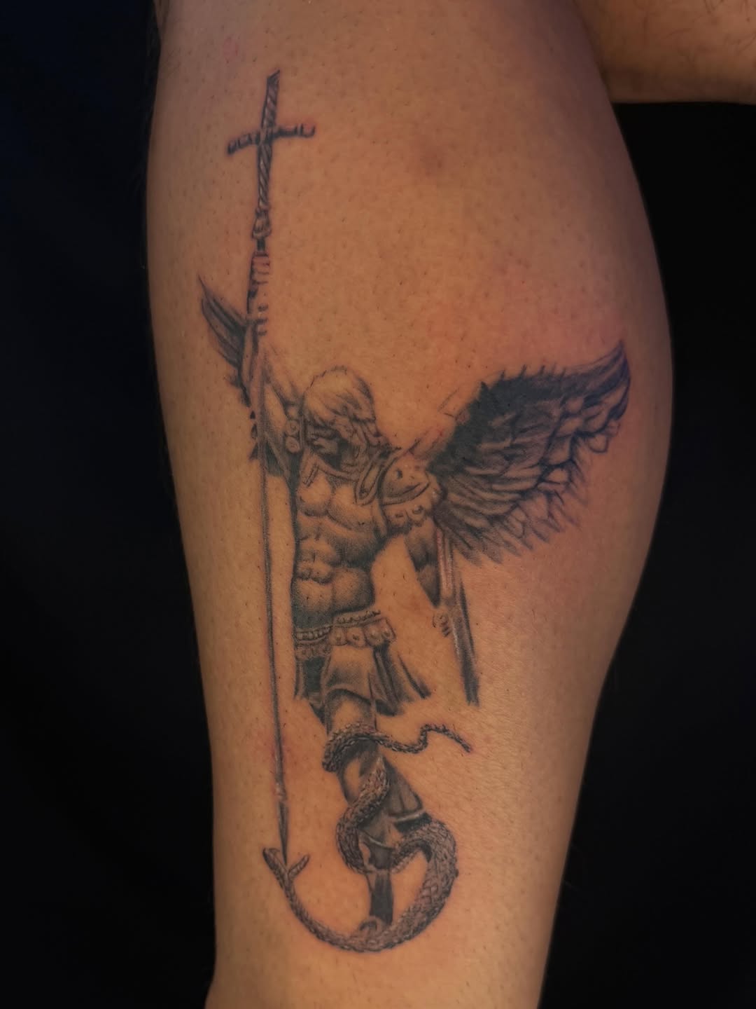 Tattoo by @tofuskintattoo — realism, black_and_grey