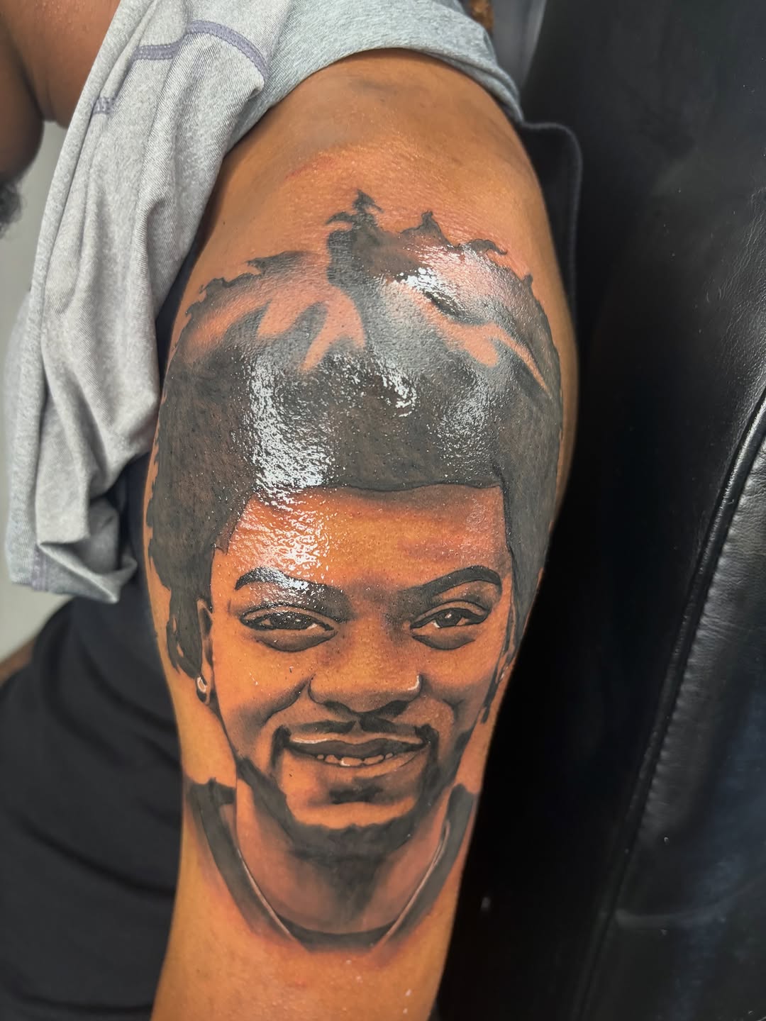 Tattoo by @10ktop_ink — realism, black_and_grey