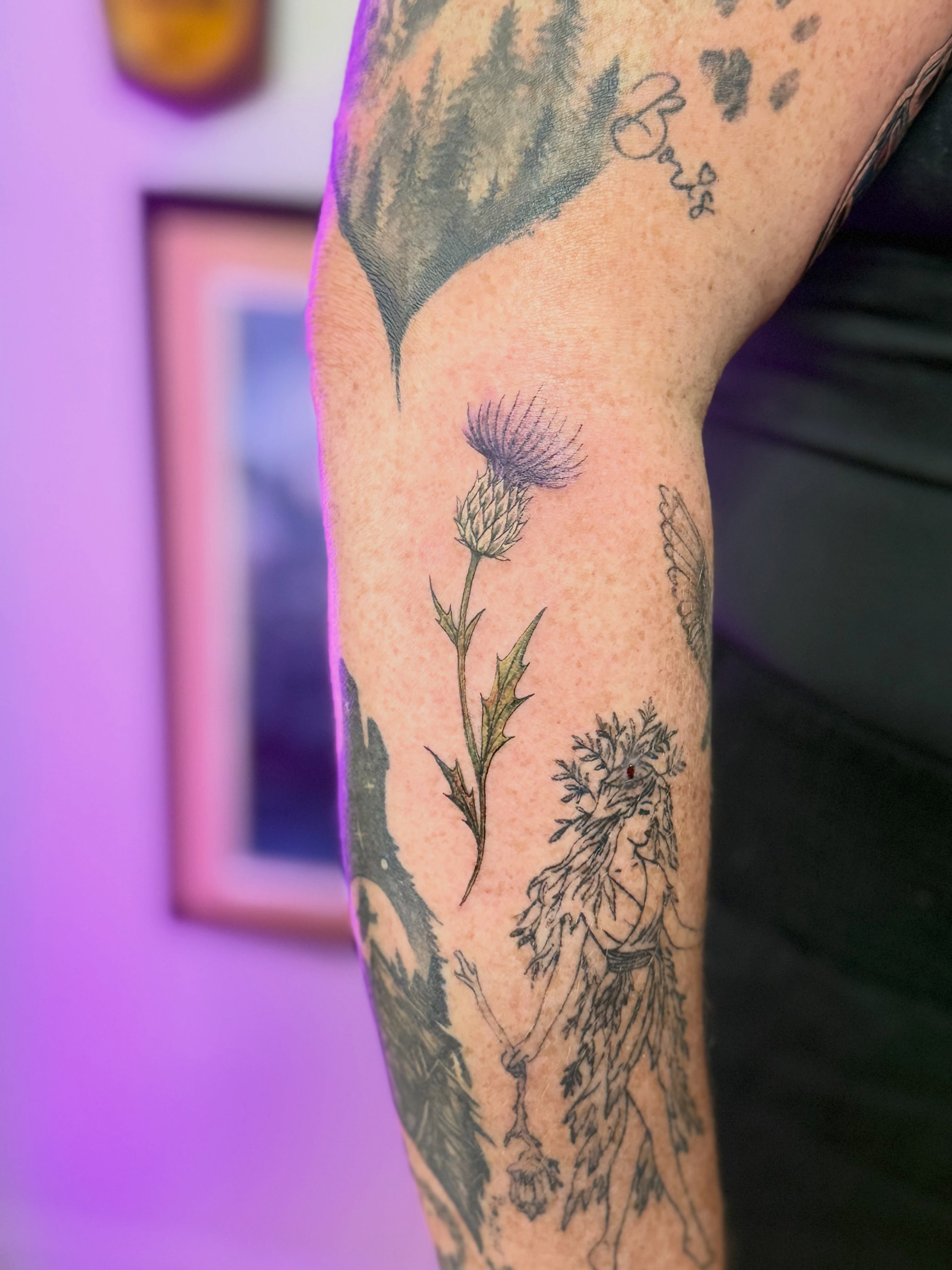 Tattoo by @ravenwrathmore — black_and_grey