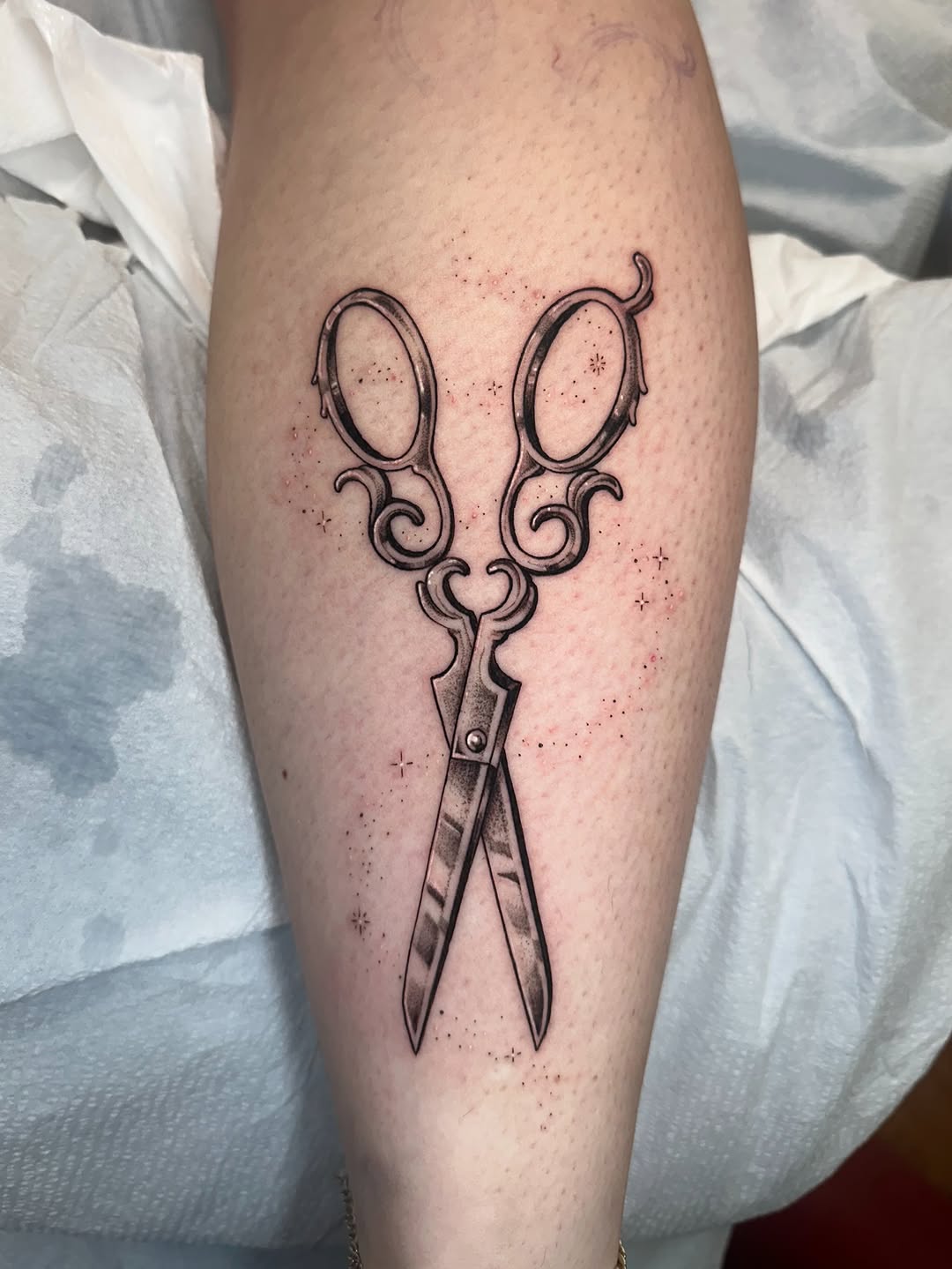 Tattoo by @rad.bananza — black_and_grey, ornamental