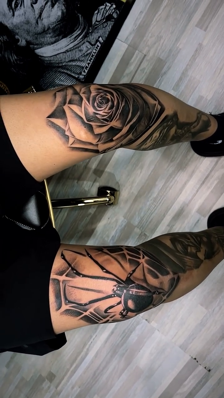 Tattoo by @jhonnye_tattoo — realism, black_and_grey