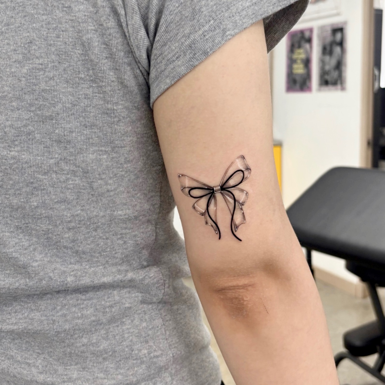 Tattoo by @nyangwol_tattoo — black_and_grey