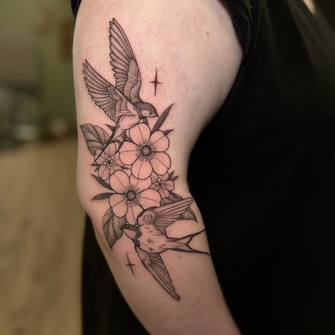 Tattoo by @copaceticink — black_and_grey