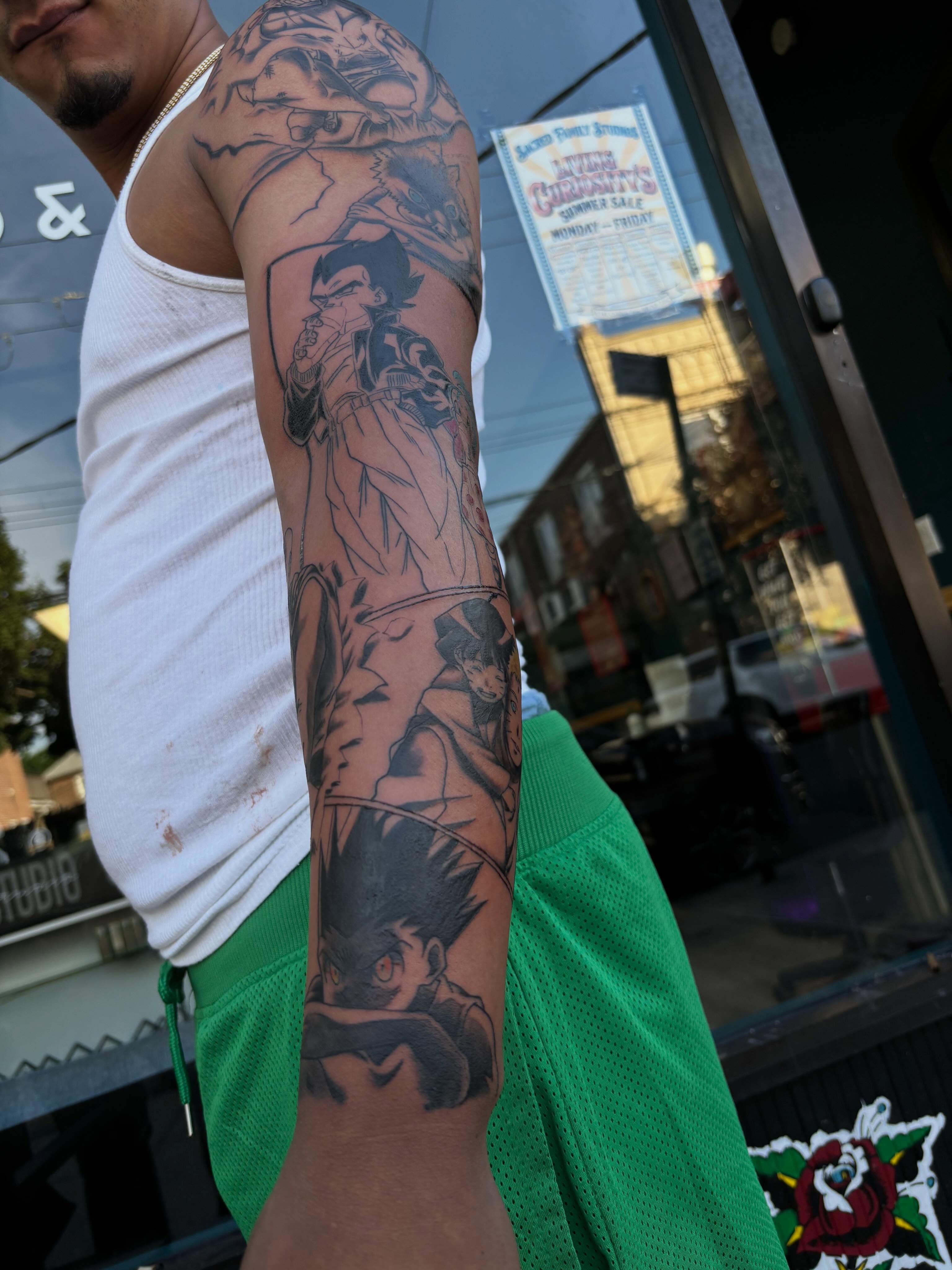 Tattoo by @foreverartistic β anime, dotwork