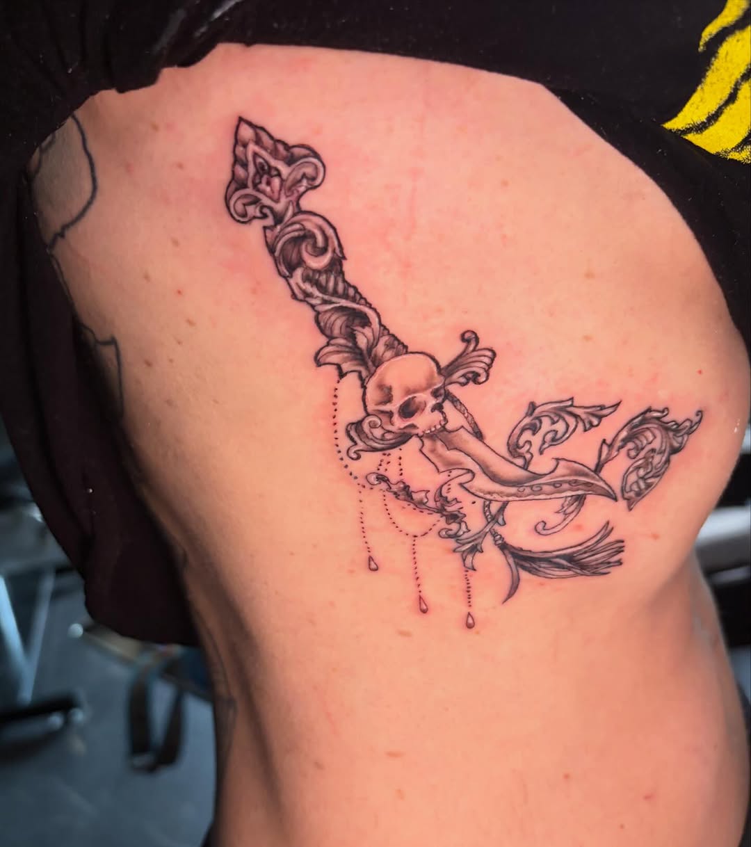 Tattoo by @fredrick_tigerman — black_and_grey, ornamental