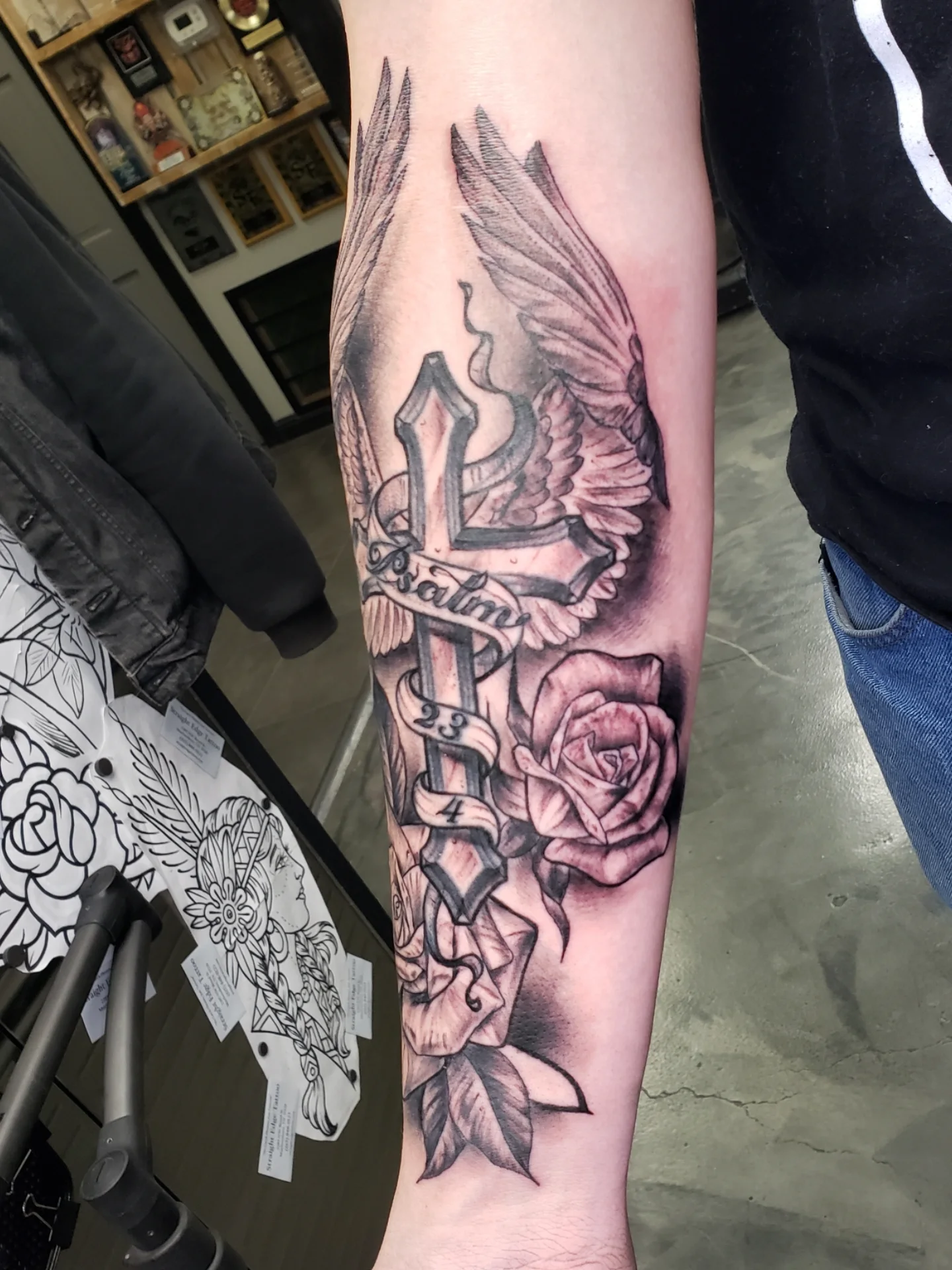 Tattoo by @tnchriswhitney — black_and_grey, realism