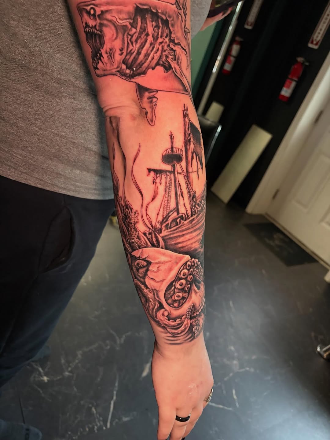 Tattoo by @fredrick_tigerman — realism, black_and_grey