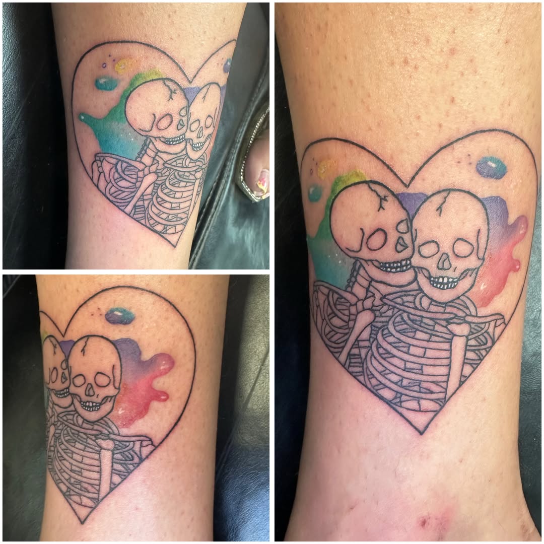 Tattoo by @tattoosbydanimarie — watercolor, black_and_grey