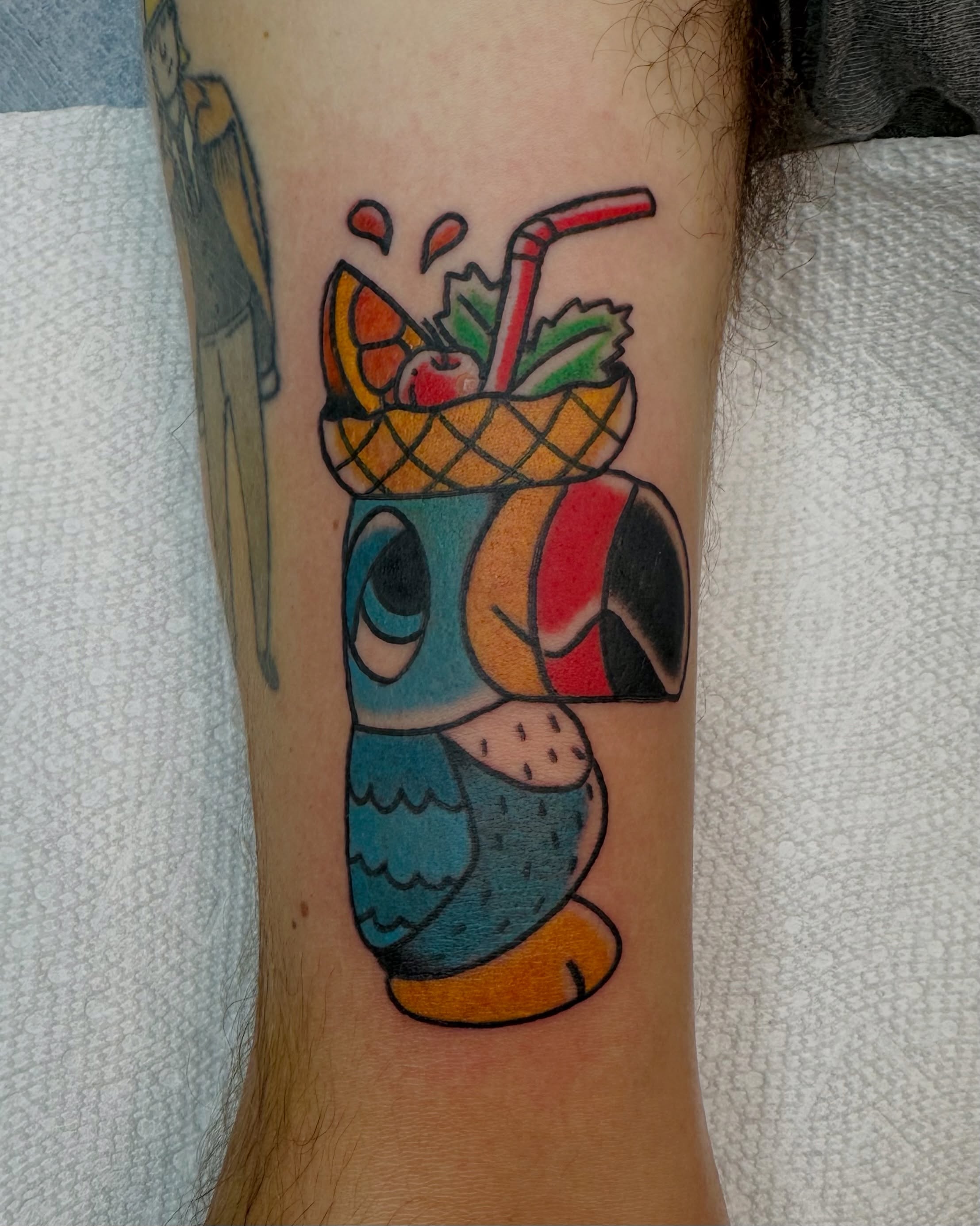 Tiki drink American traditional tattoo on the forearm by β₯ππππππβ₯ππππβ₯ Traditional Tattoos