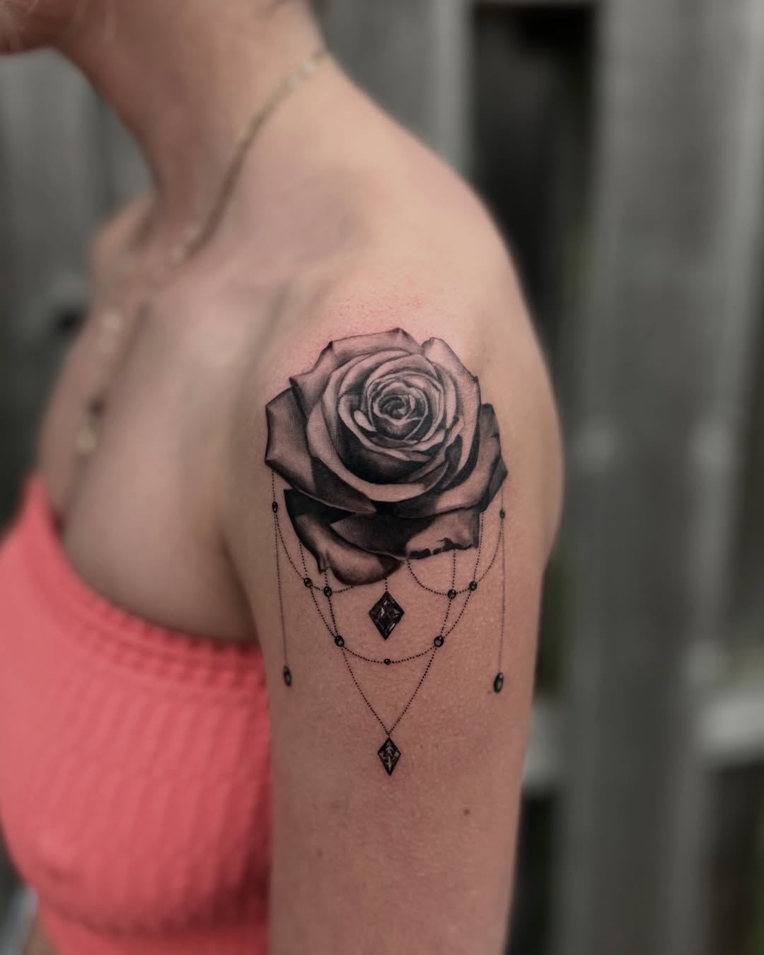 Tattoo by @katherinatattoos โ realism, black_and_grey