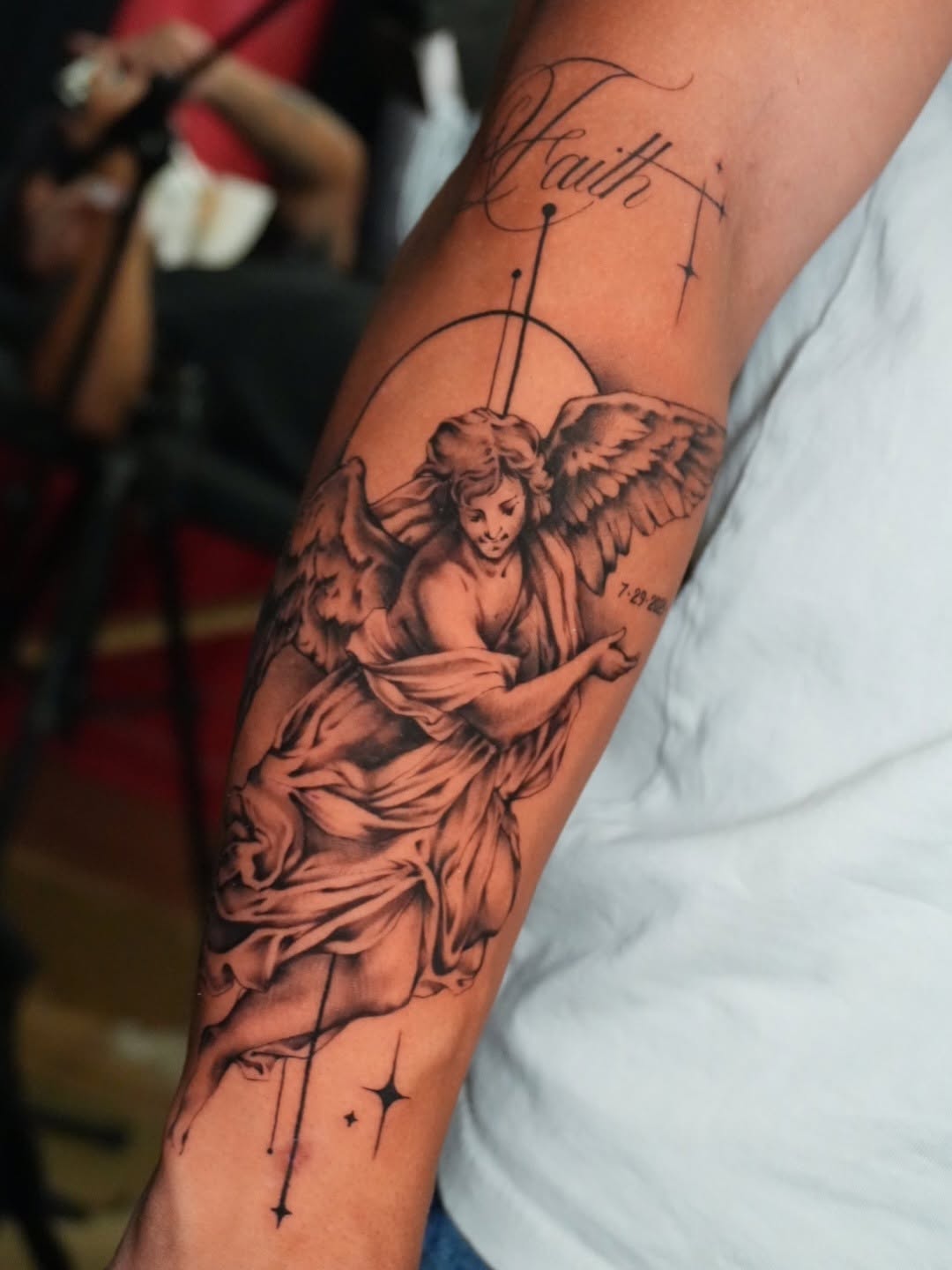 Tattoo by @moitattoo — realism, lettering_script