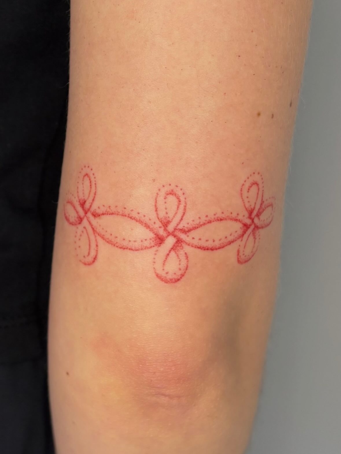 Abstract knot design dotwork tattoo on the forearm by sabrina ✿ ◔ ں ◔ ✿ san francisco tattoo!