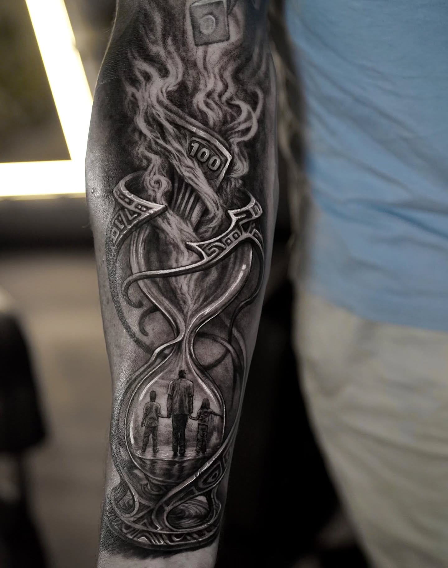 Tattoo by @stefanoalcantara — black_and_grey, realism