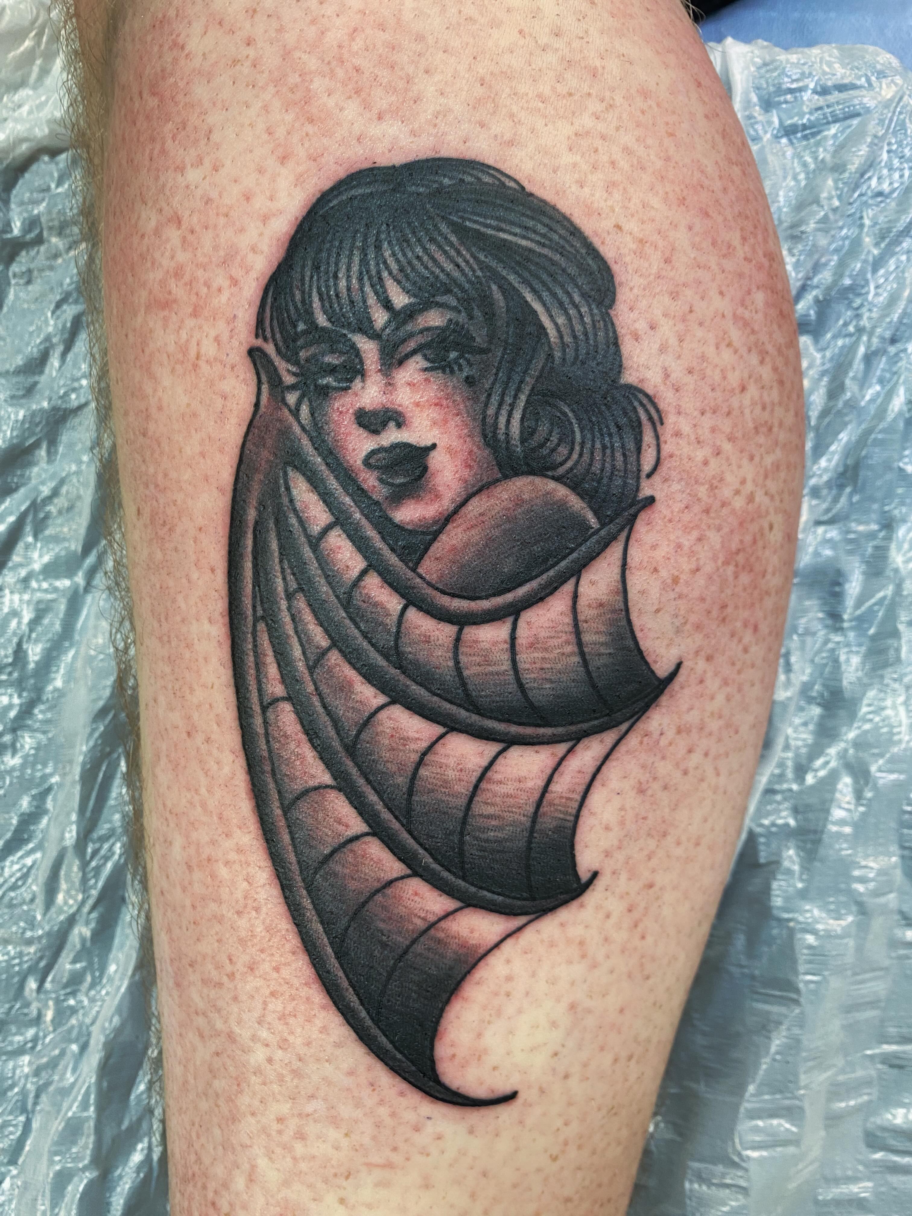 Tattoo by @nathanruffinojr — black_and_grey