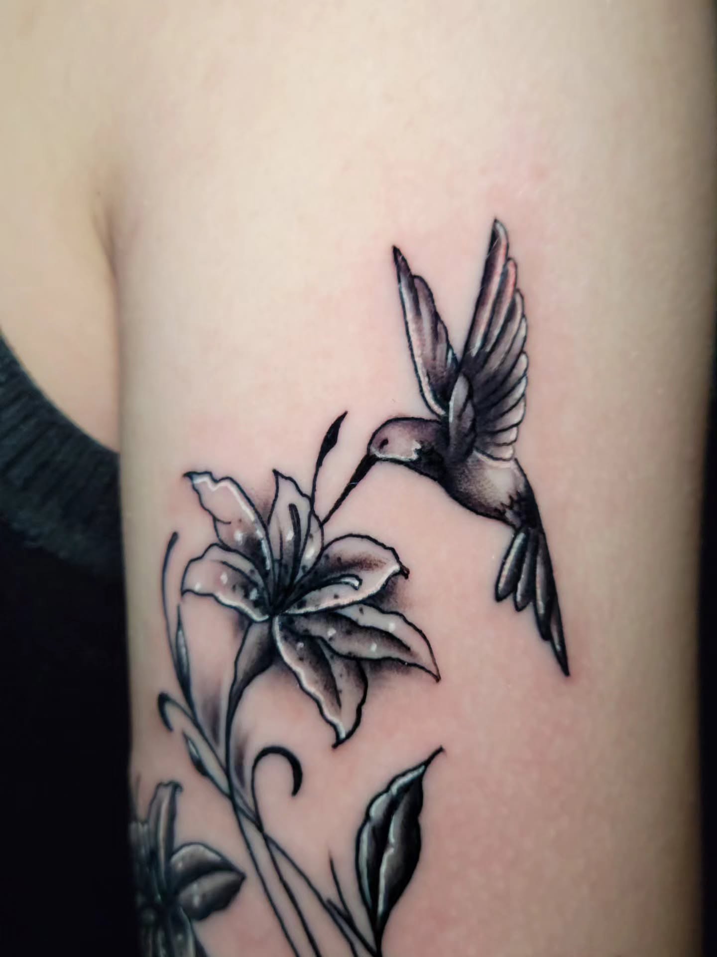 Tattoo by @theinkboxtattoos — black_and_grey