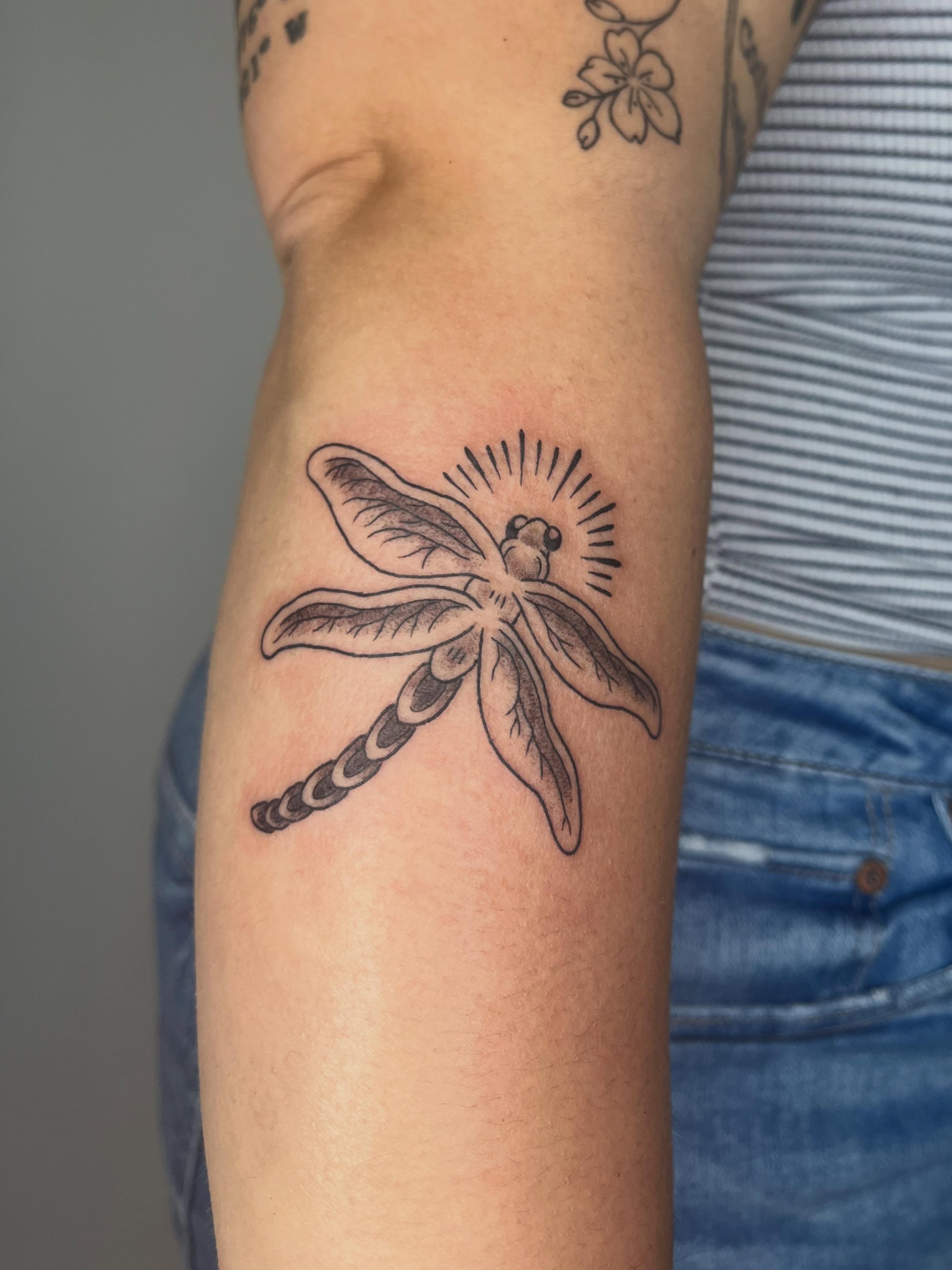 Tattoo by @soupbody — black_and_grey
