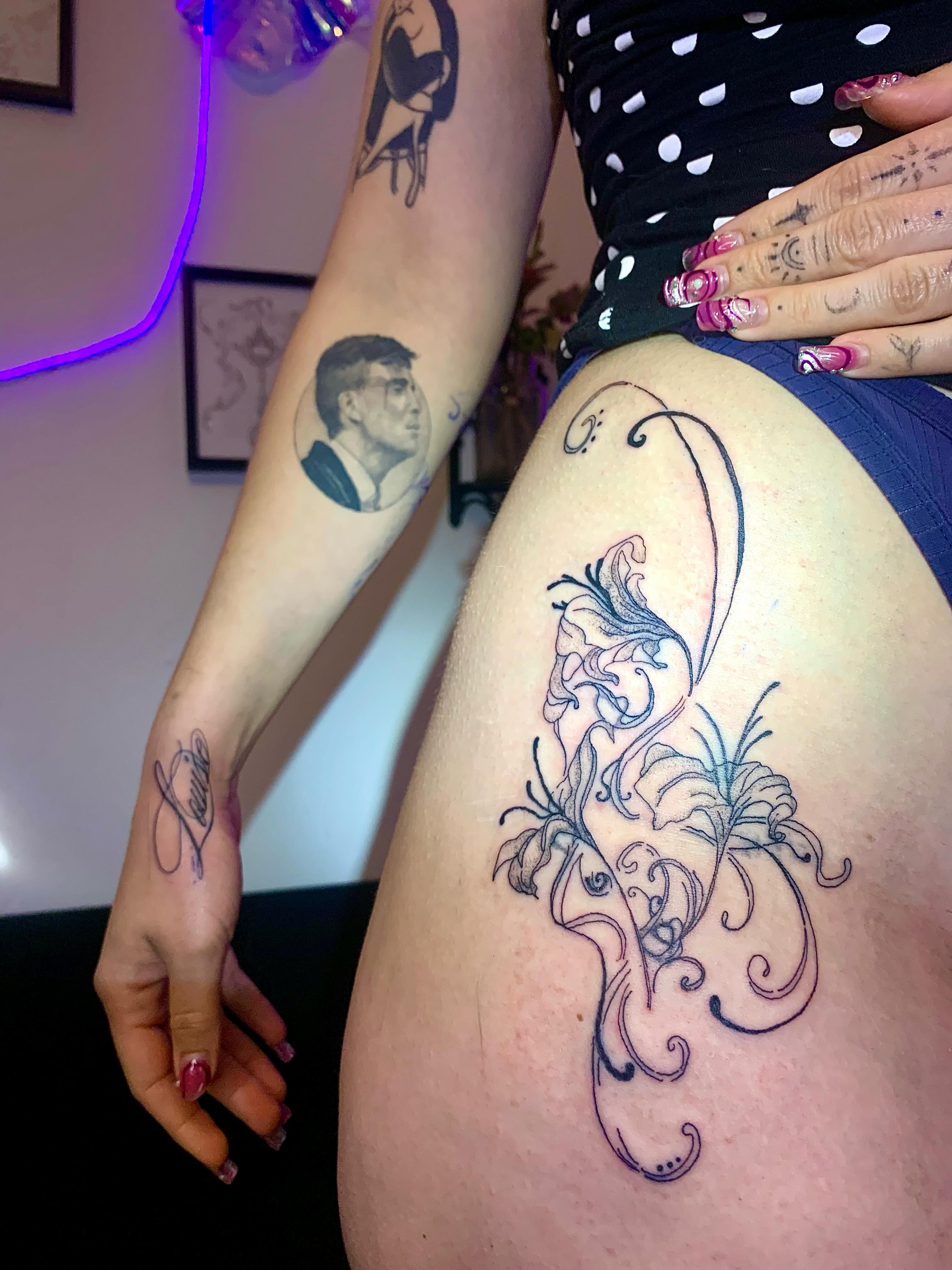 Tattoo by @tattg1rl — black_and_grey