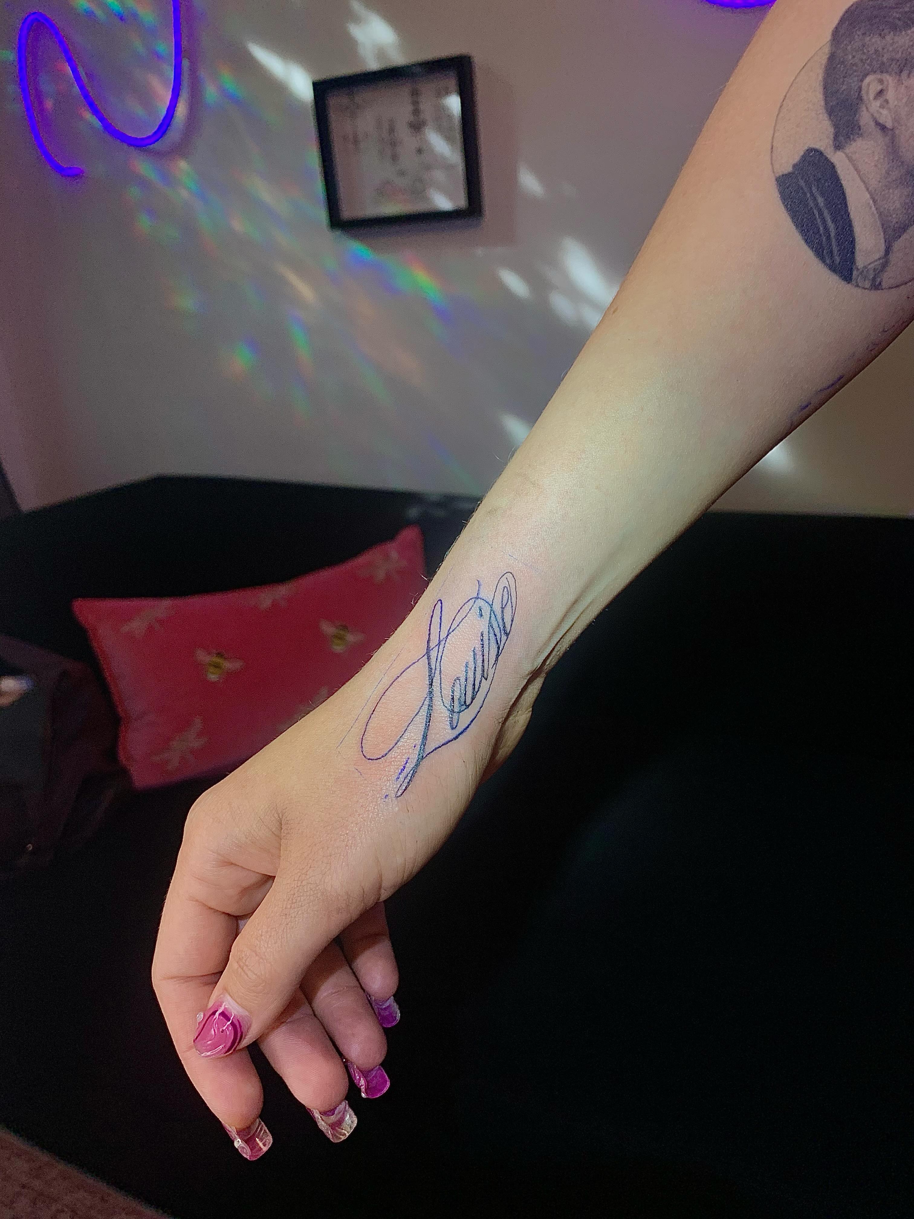 Tattoo by @tattg1rl — lettering_script