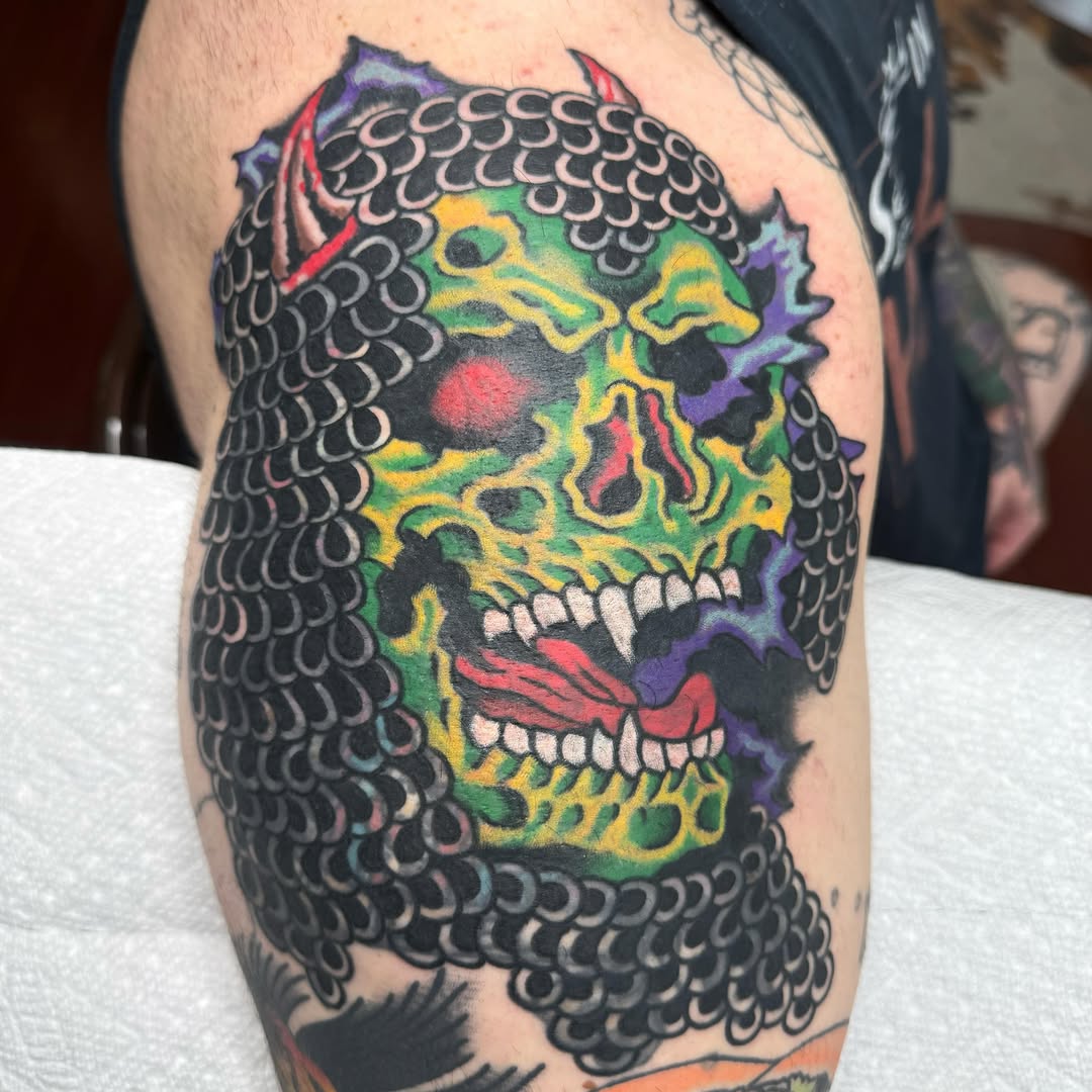 Tattoo by @tsmtattoo — new_school, blackwork