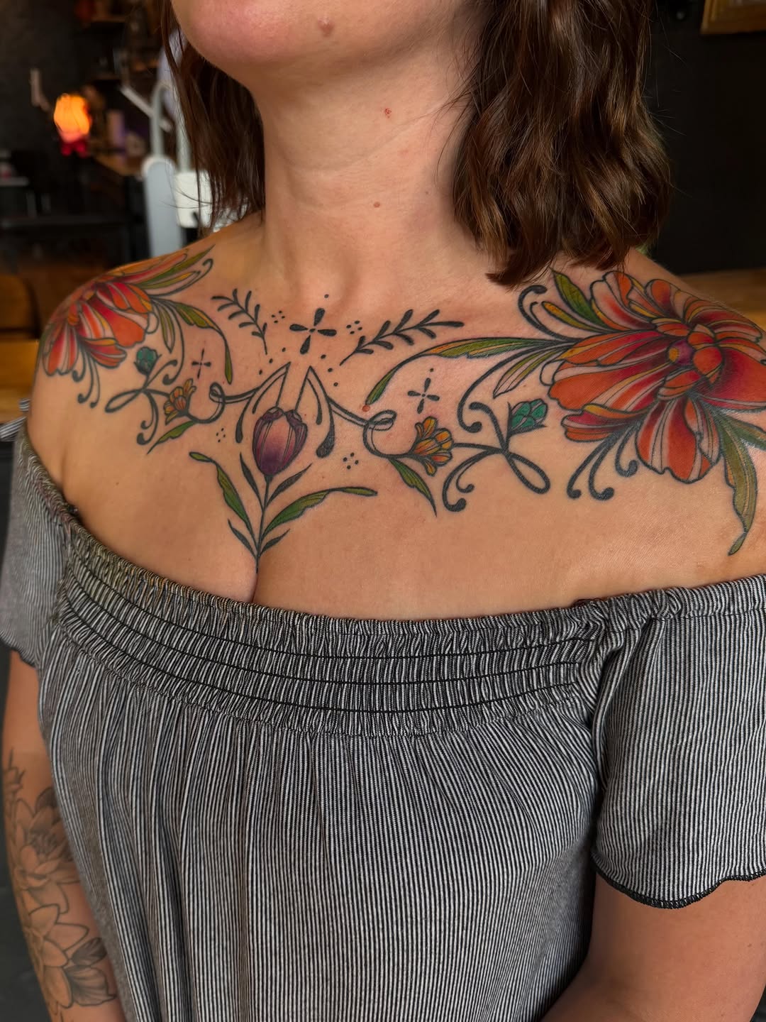 Tattoo by @allisonirvintattoo — fine_line, ornamental