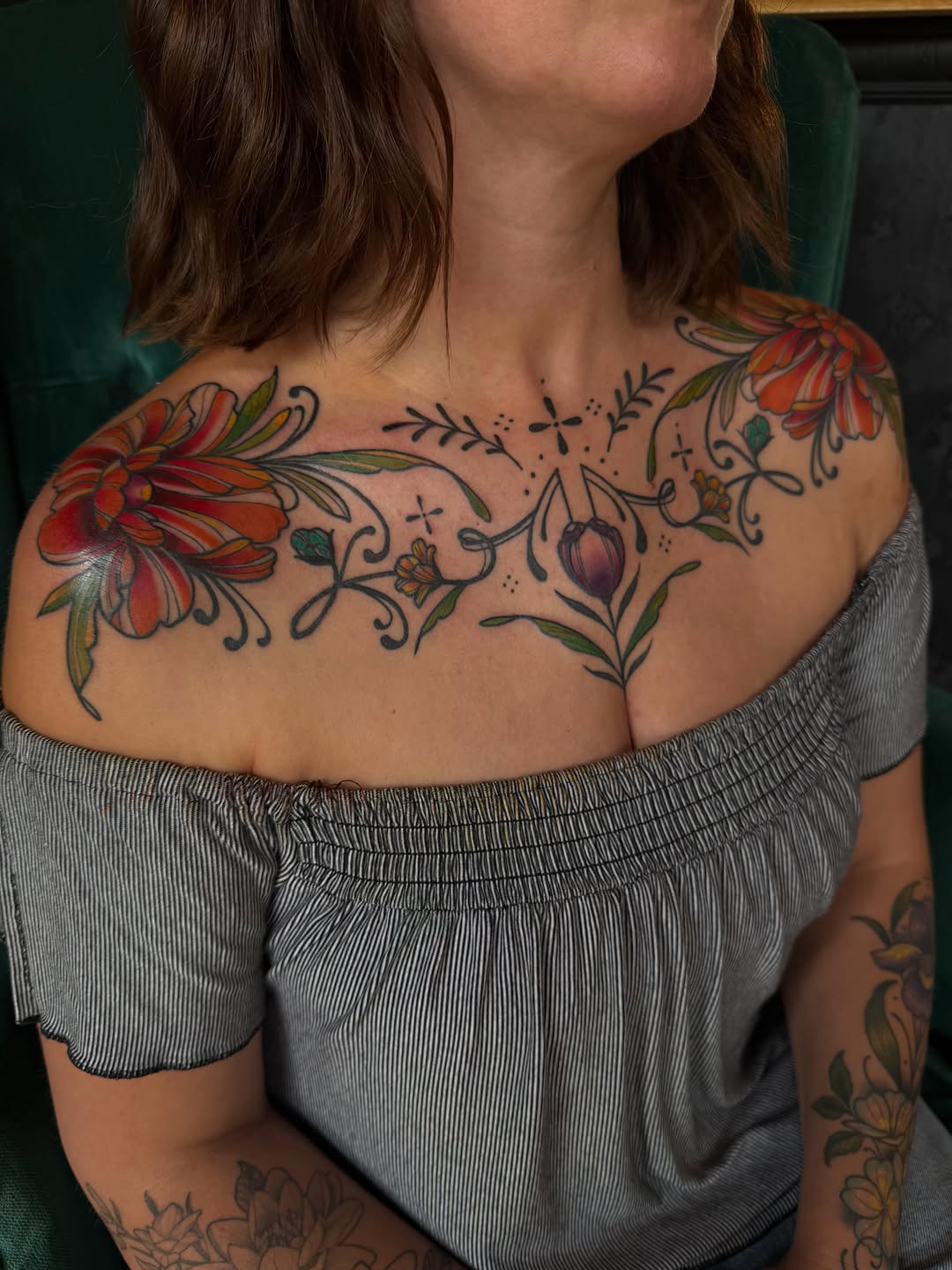 Tattoo by @allisonirvintattoo — fine_line, ornamental