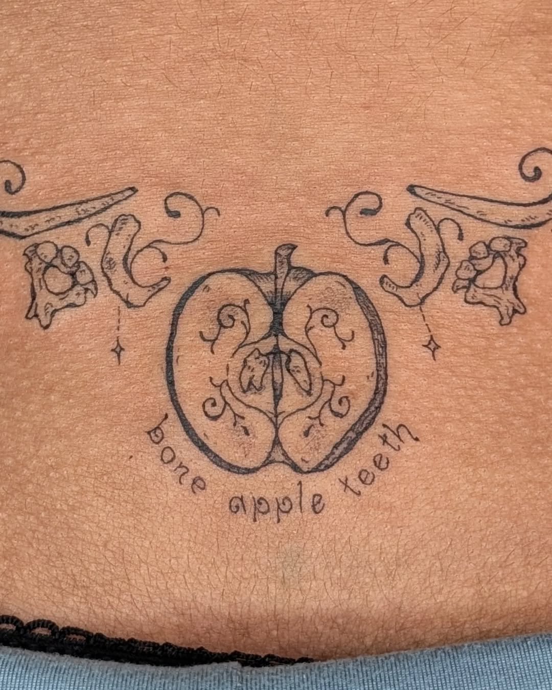 Tattoo by @milagujastattoo — lettering_script, illustrative