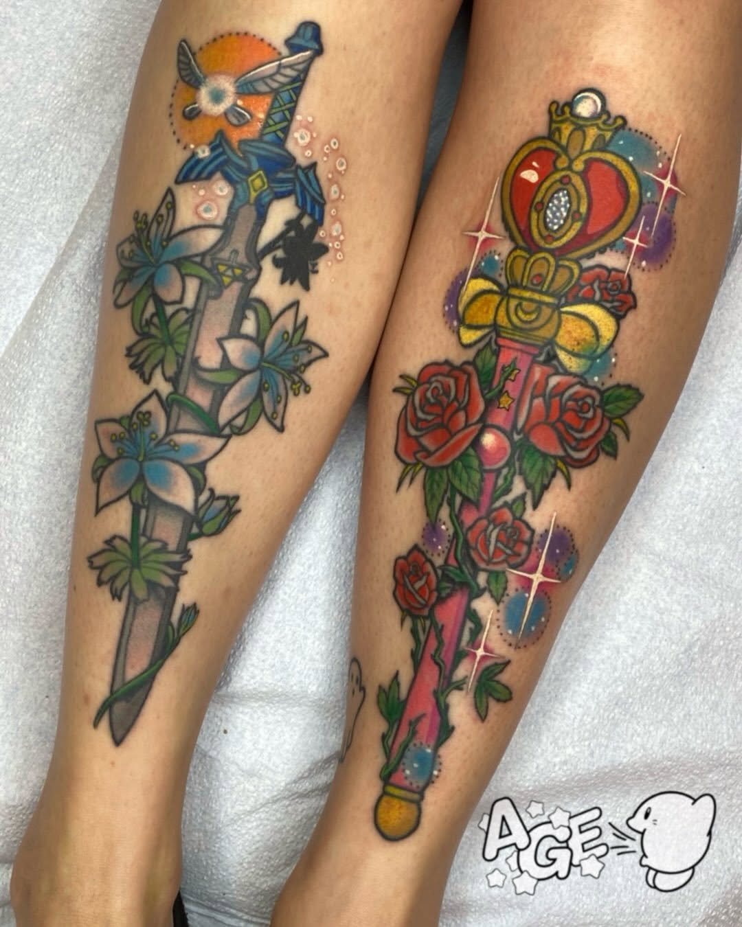 Tattoo by @agedragotattoo β new_school, anime