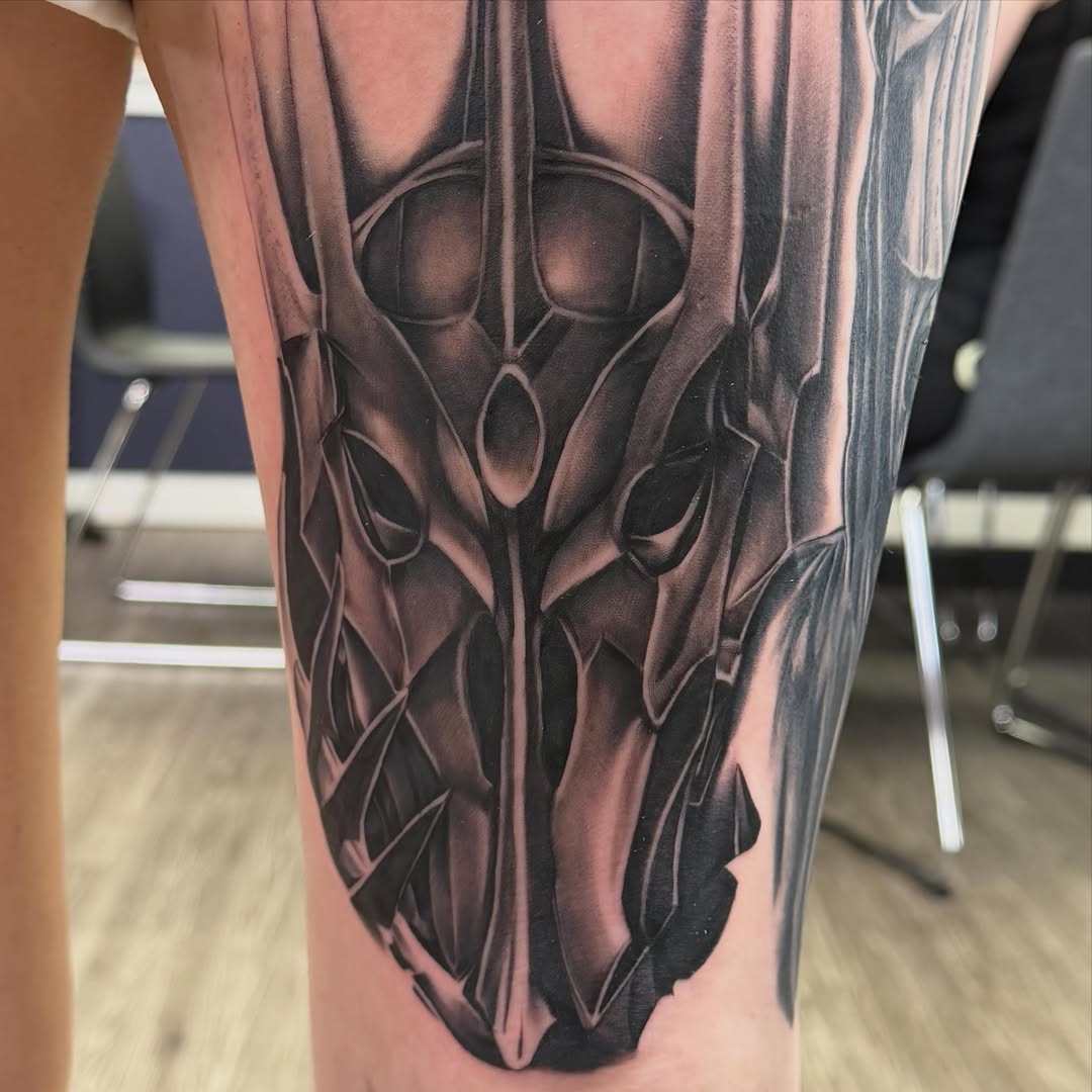 Tattoo by @kolton_tattoos — realism, black_and_grey