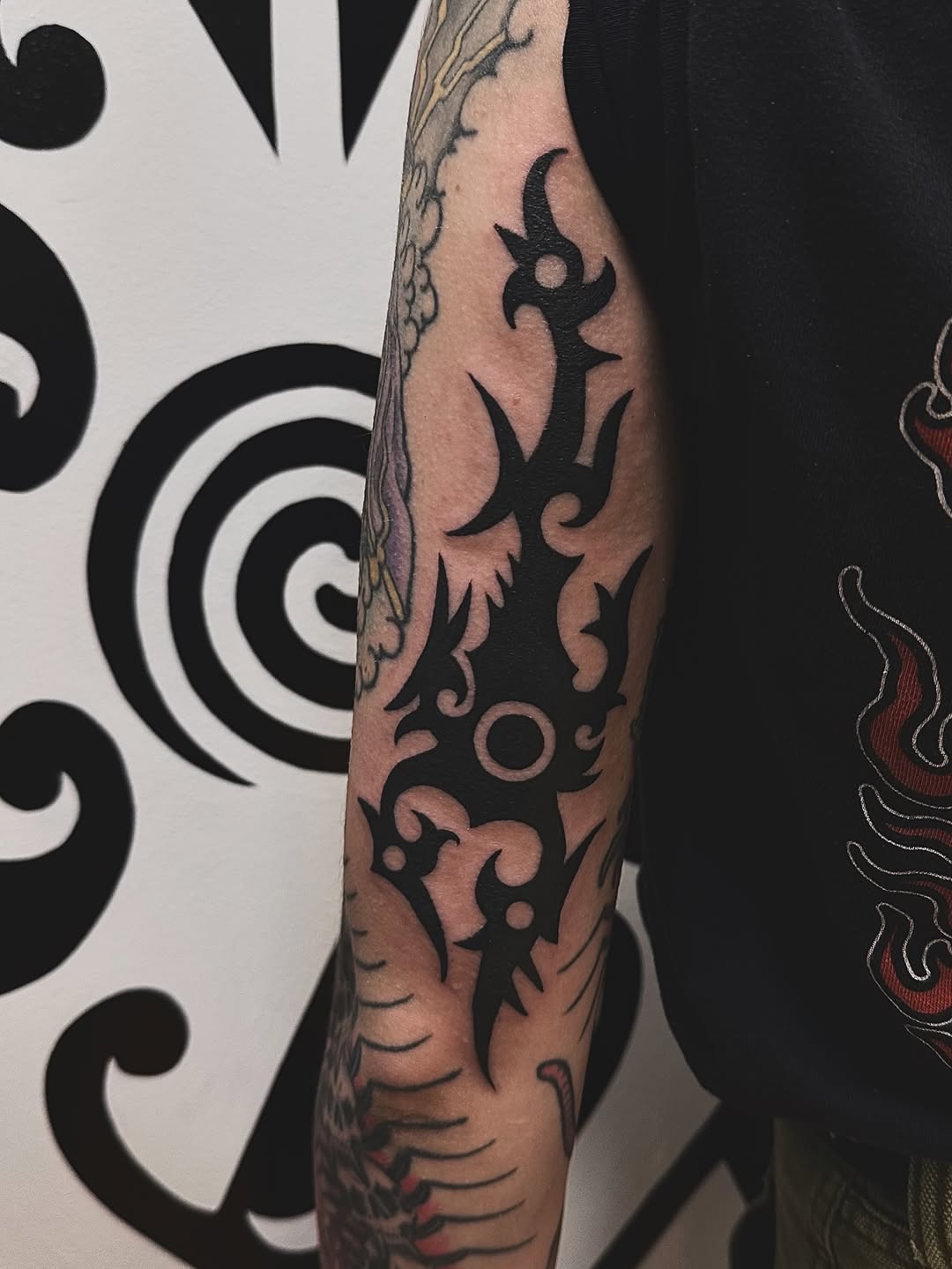Tattoo work at Hocus Poke-Us Tattoo Convention 2026