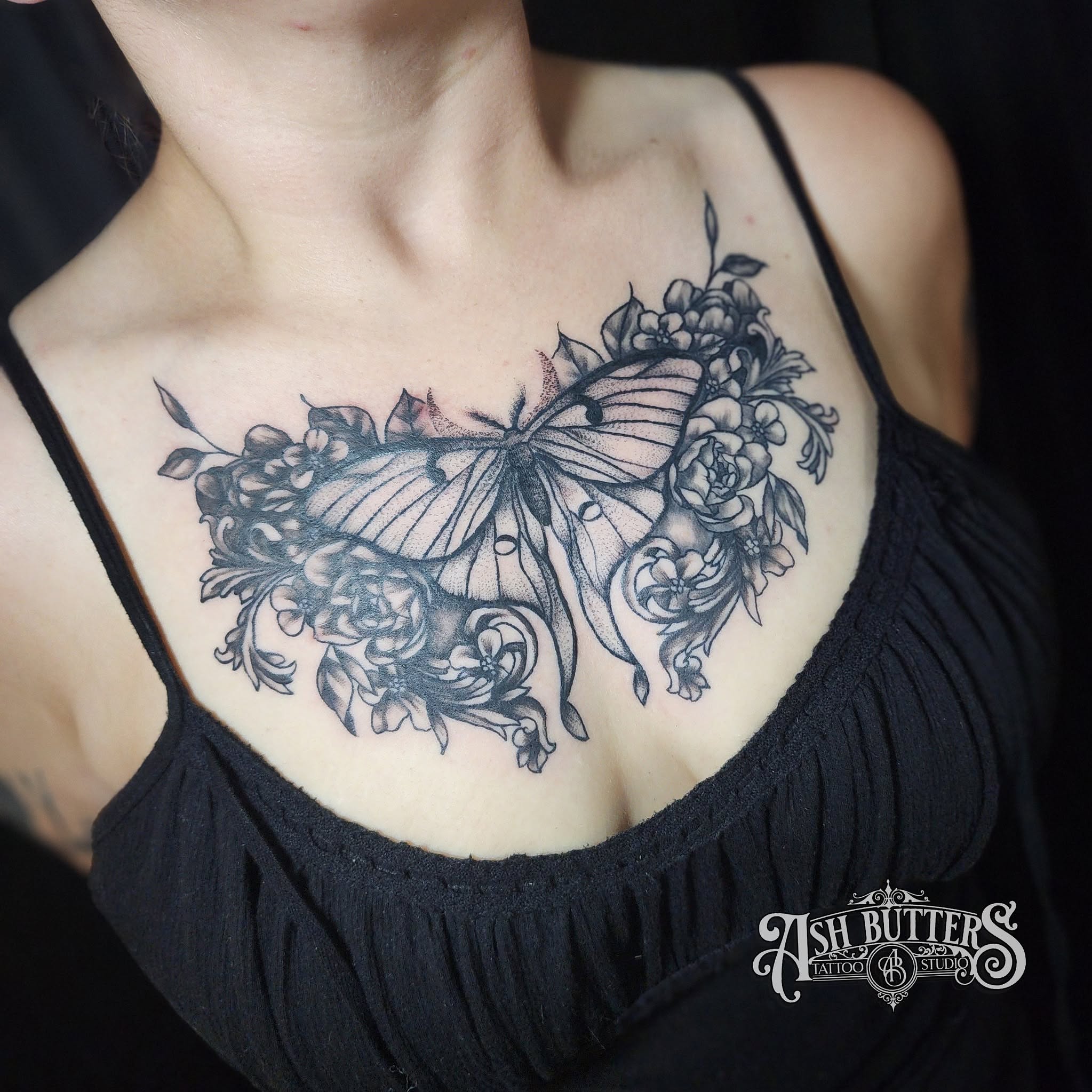 Tattoo by @tattoos_bybutters — black_and_grey, realism