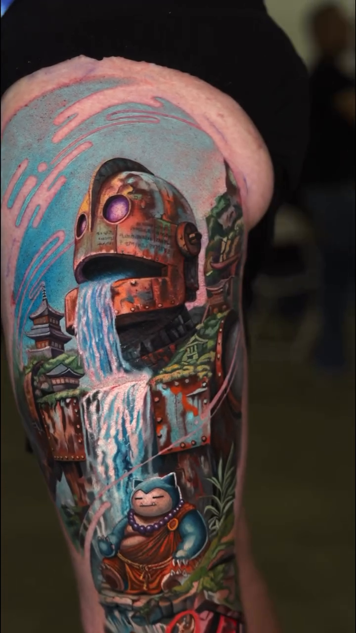 Tattoo by @josepulidotattoo — realism, anime