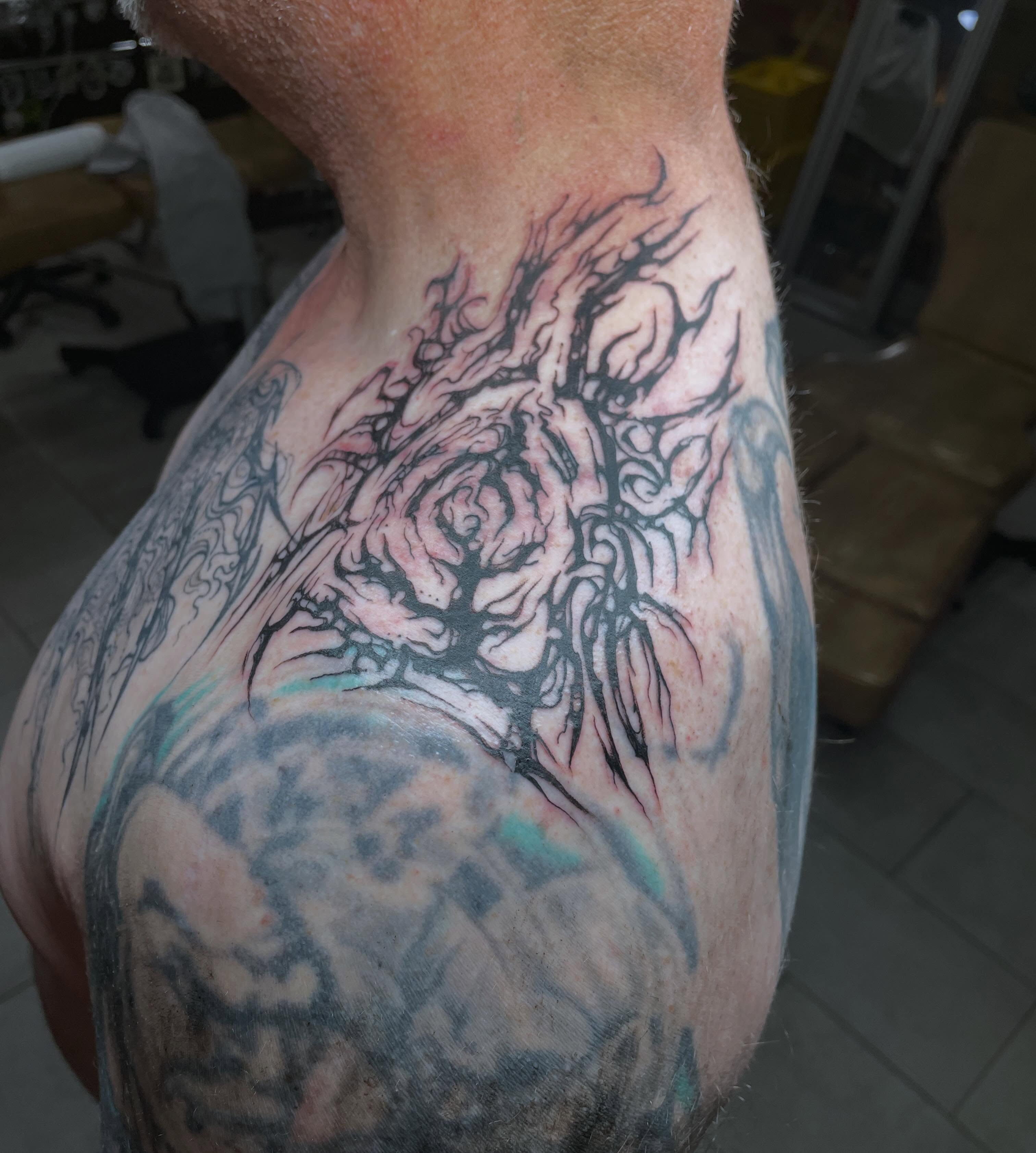 Tattoo by @tattoomebella β black_and_grey