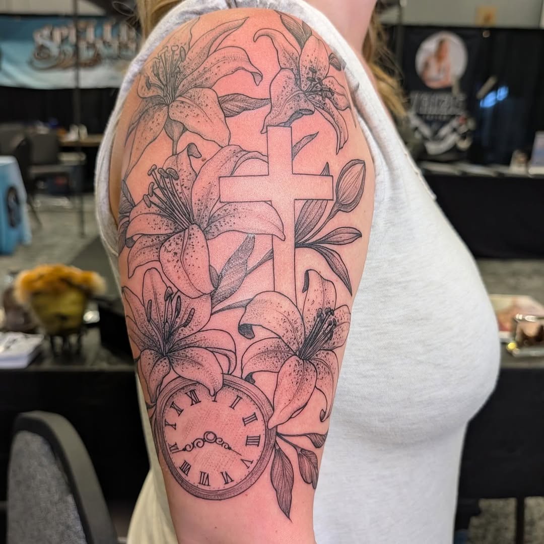 Tattoo by @heathstudiosandtattoo — black_and_grey, realism