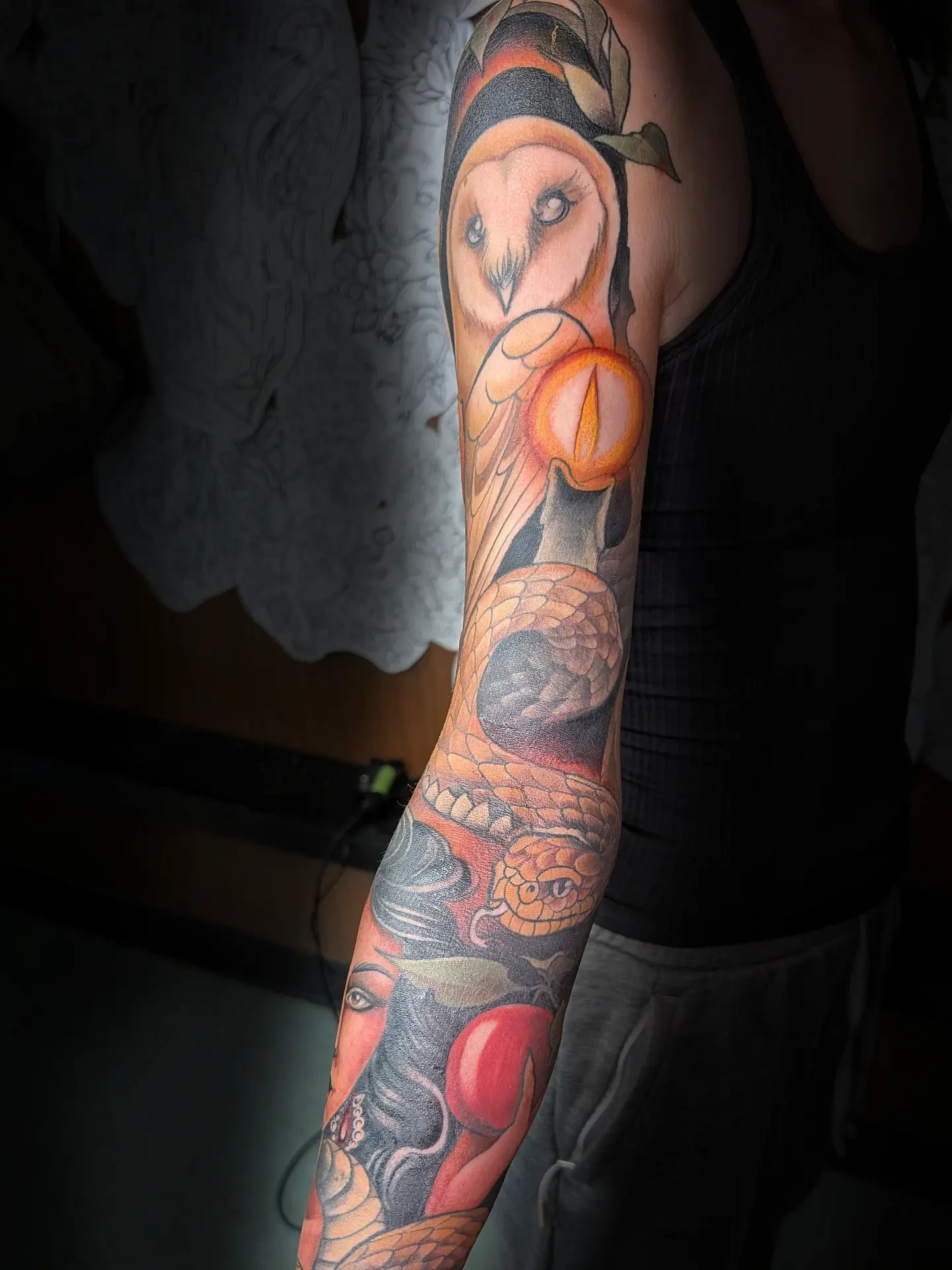 Tattoo by @jainagoldtattoos — american_traditional, realism