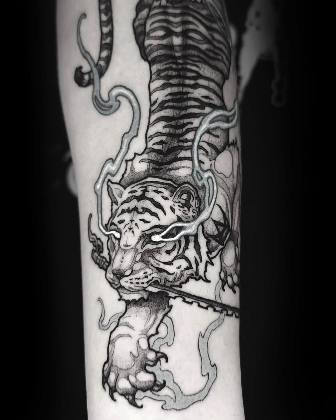 Tattoo by @inkeyestattoo — black_and_grey, realism