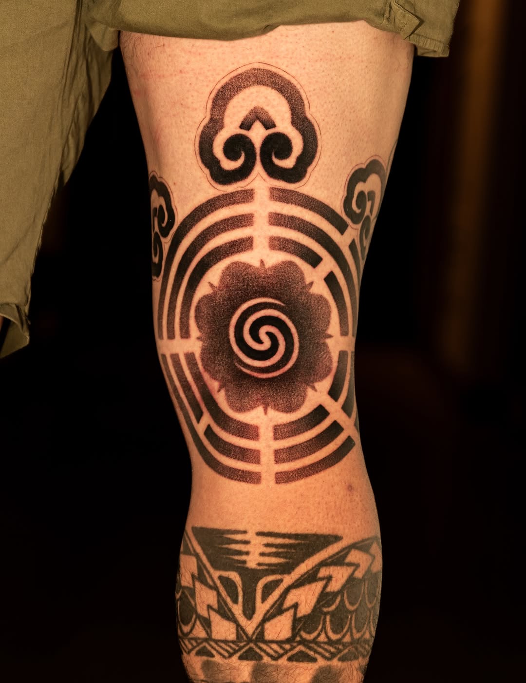 Tattoo by @johnpereztattoos — blackwork, dotwork