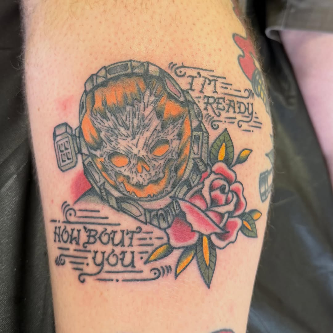 Tattoo by @kanetattoos — american_traditional, dotwork